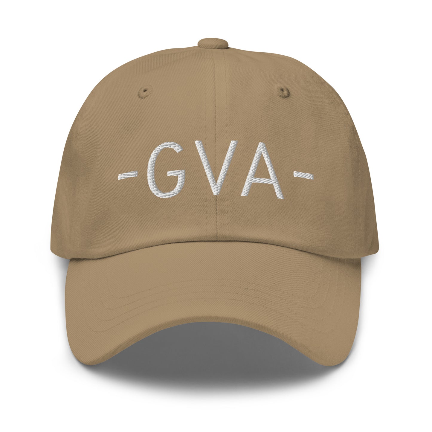 GVA Geneva Baseball Cap • Minimalist Lettering in White • YHM Designs - Image 21