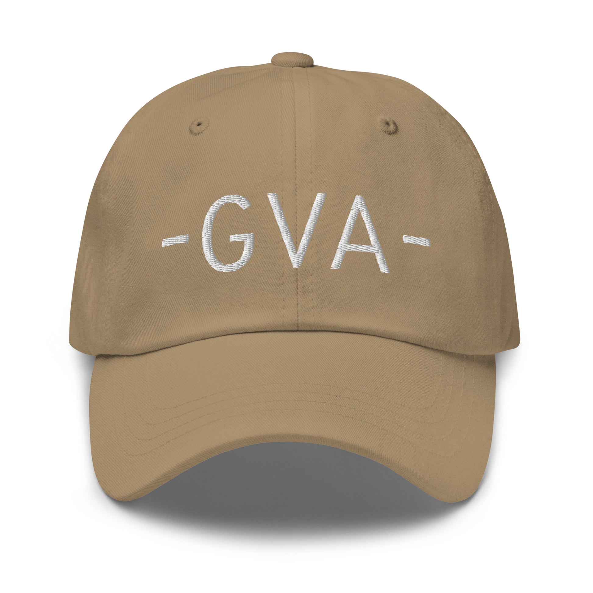 GVA Geneva Baseball Cap • Minimalist Lettering in White • YHM Designs - Image 21