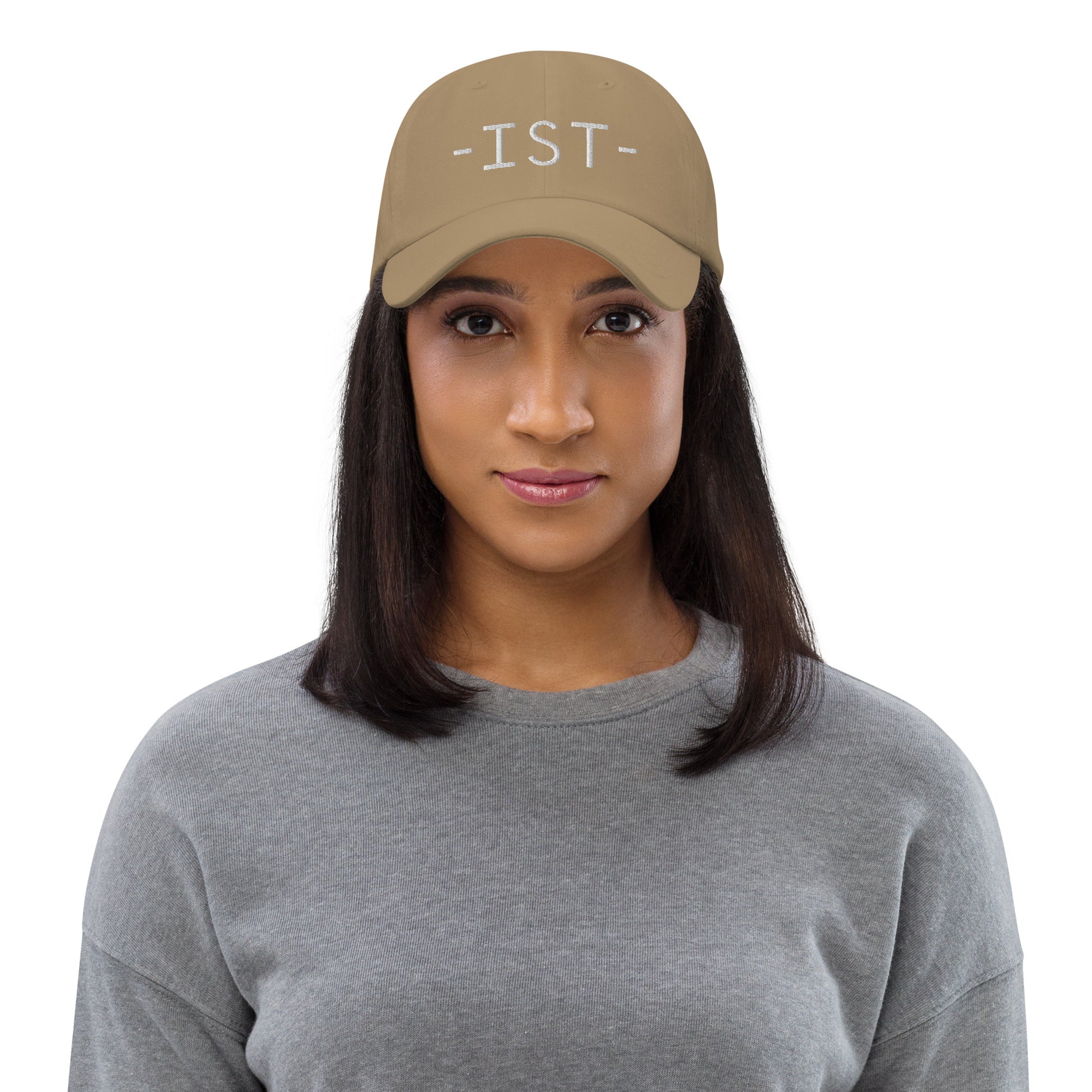 IST Istanbul Baseball Cap • Minimalist Lettering in White • YHM Designs - Image 07