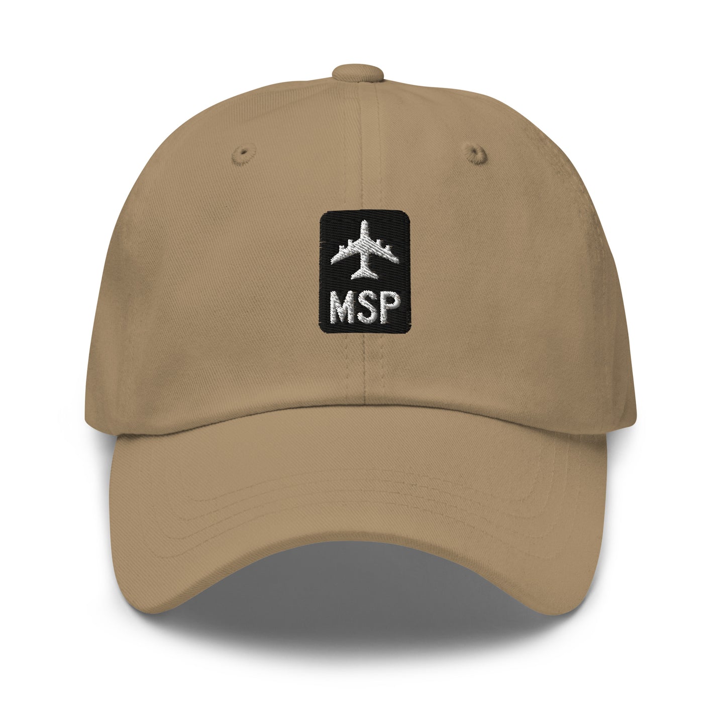 Jetliner Baseball Cap • Khaki • MSP Minneapolis Souvenir • YHM Designs - Image 07
