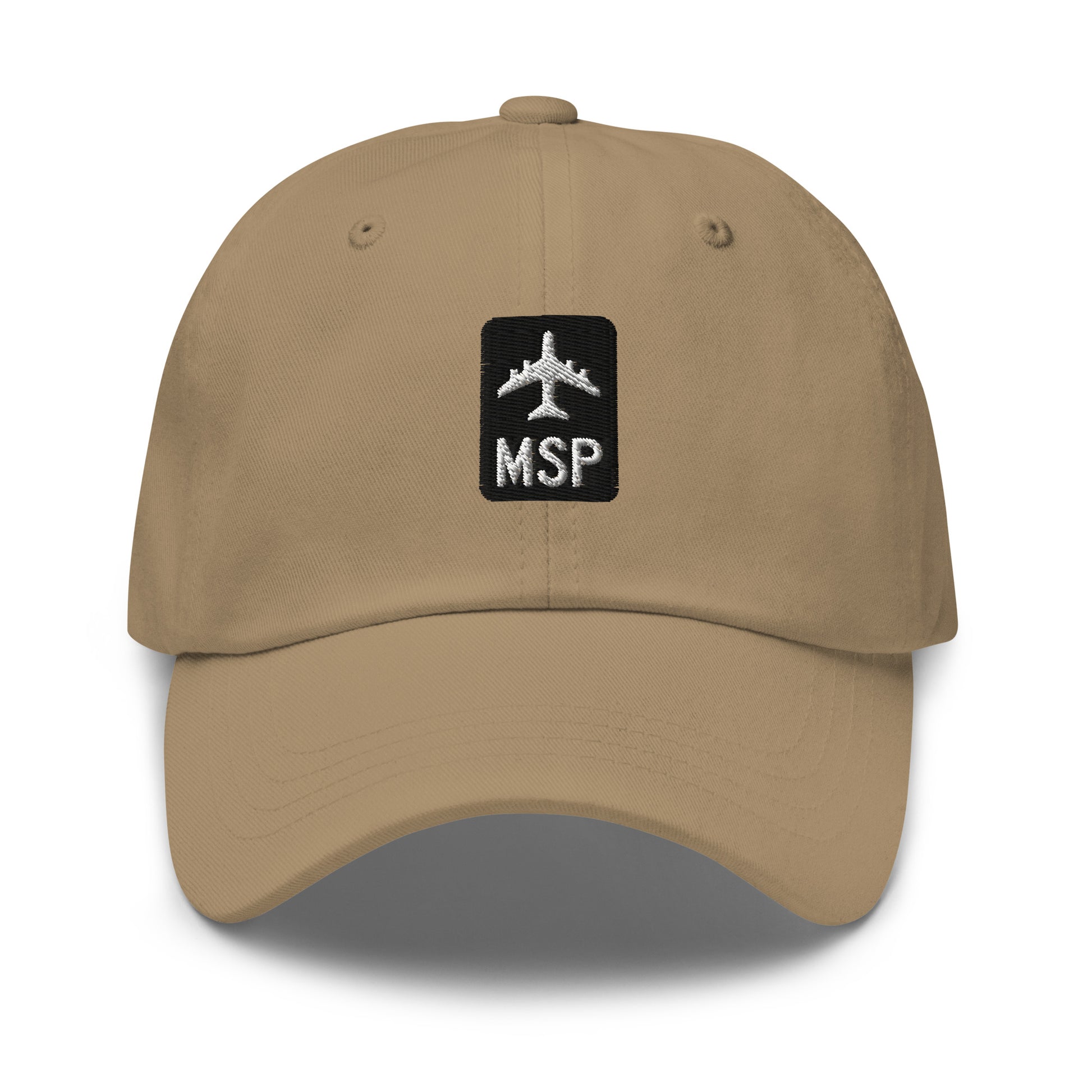 Jetliner Baseball Cap • Khaki • MSP Minneapolis Souvenir • YHM Designs - Image 07