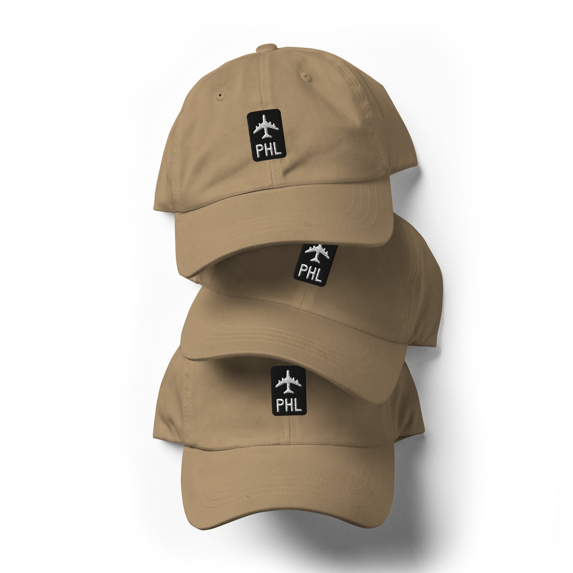 Jetliner Baseball Cap • Khaki • PHL Philadelphia Souvenir • YHM Designs - Image 02