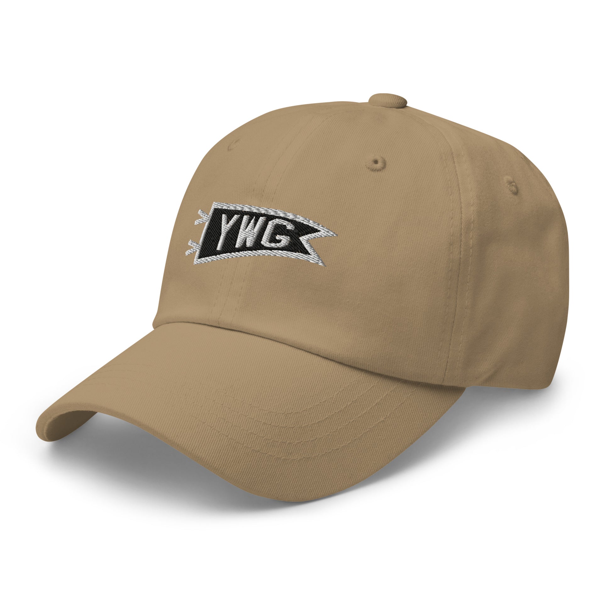 Pennant Baseball Cap - Black & White • YWG Winnipeg • YHM Designs - Image 20