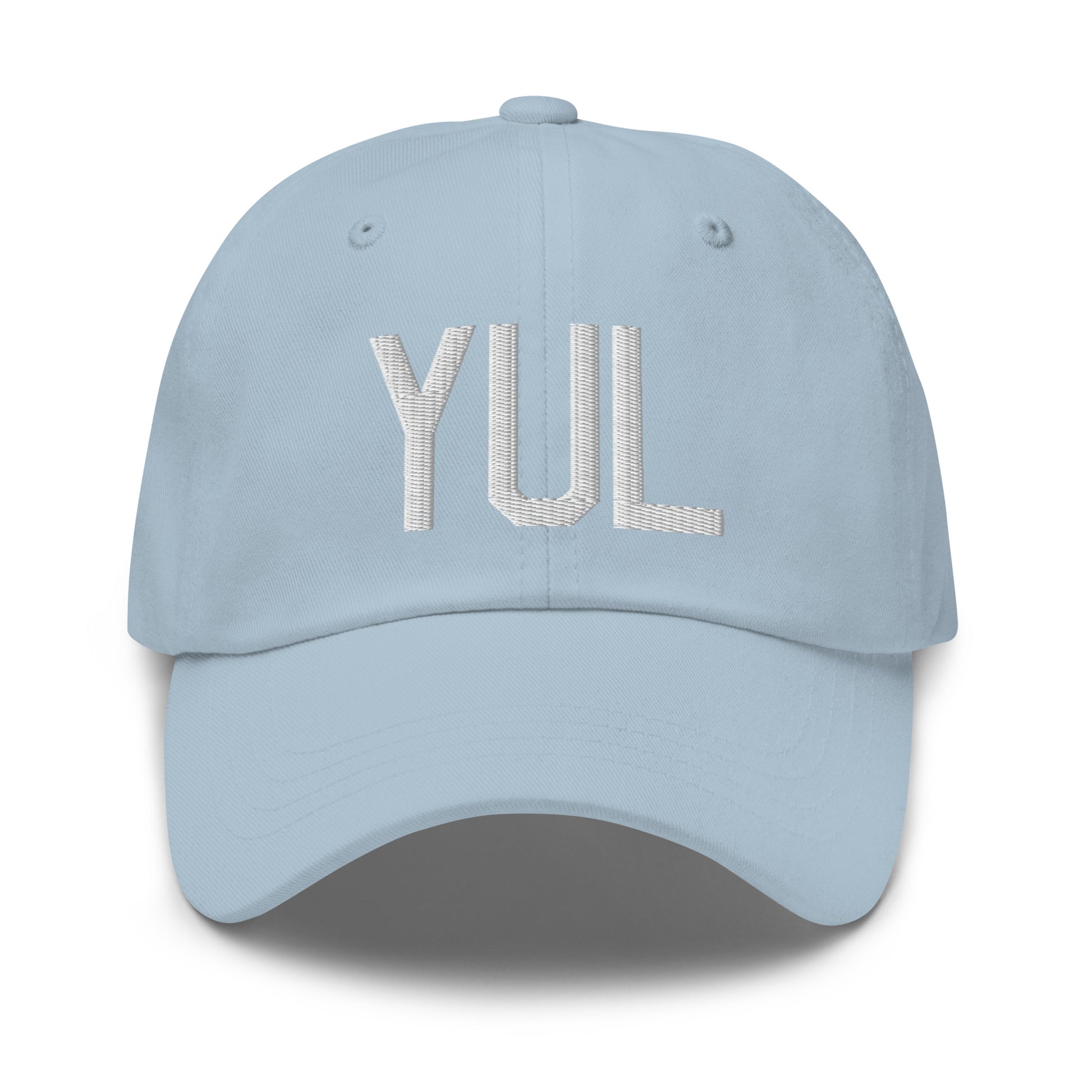 Airport Code Baseball Cap - White • YUL Montreal • YHM Designs - Image 28