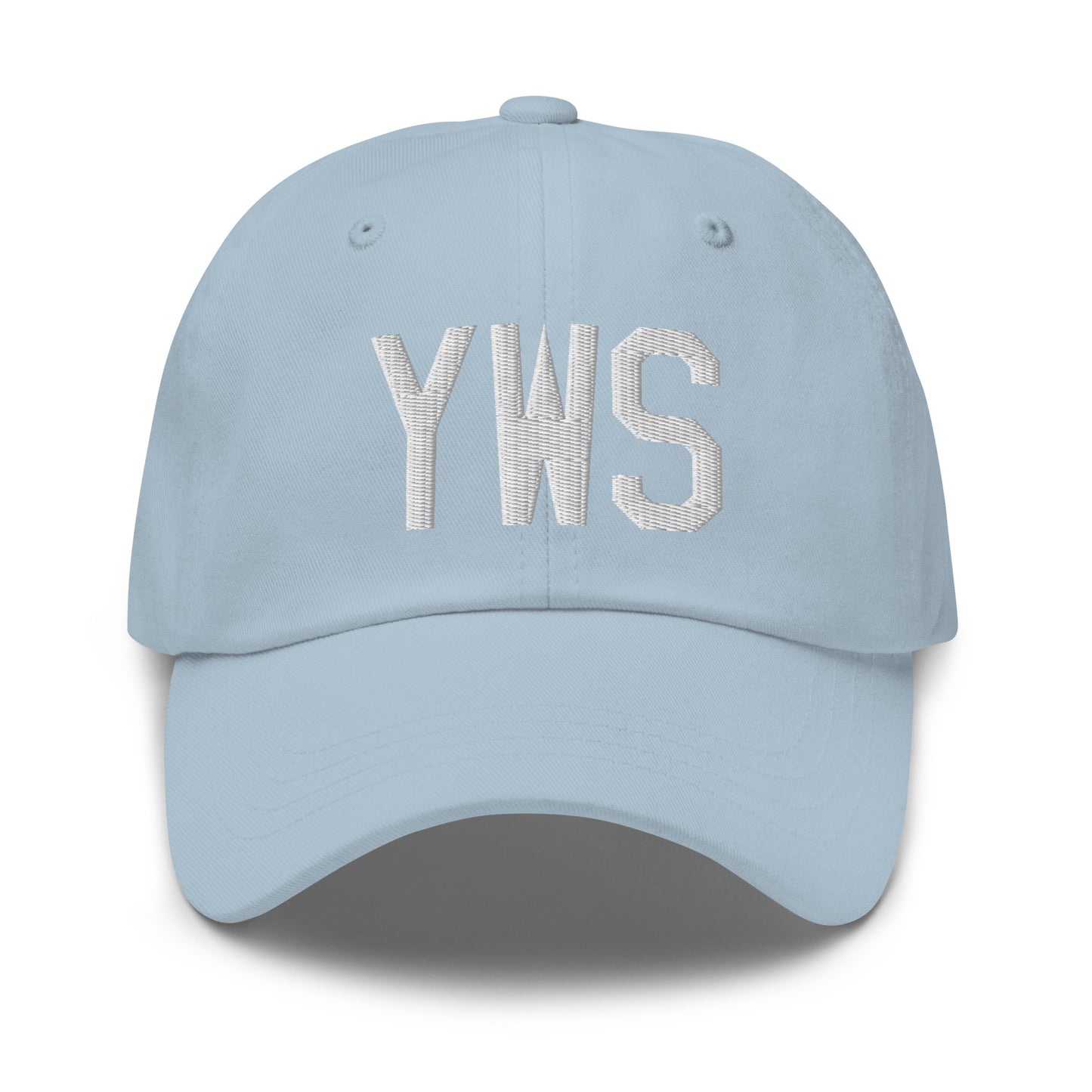 Airport Code Baseball Cap - White • YWS Whistler • YHM Designs - Image 28