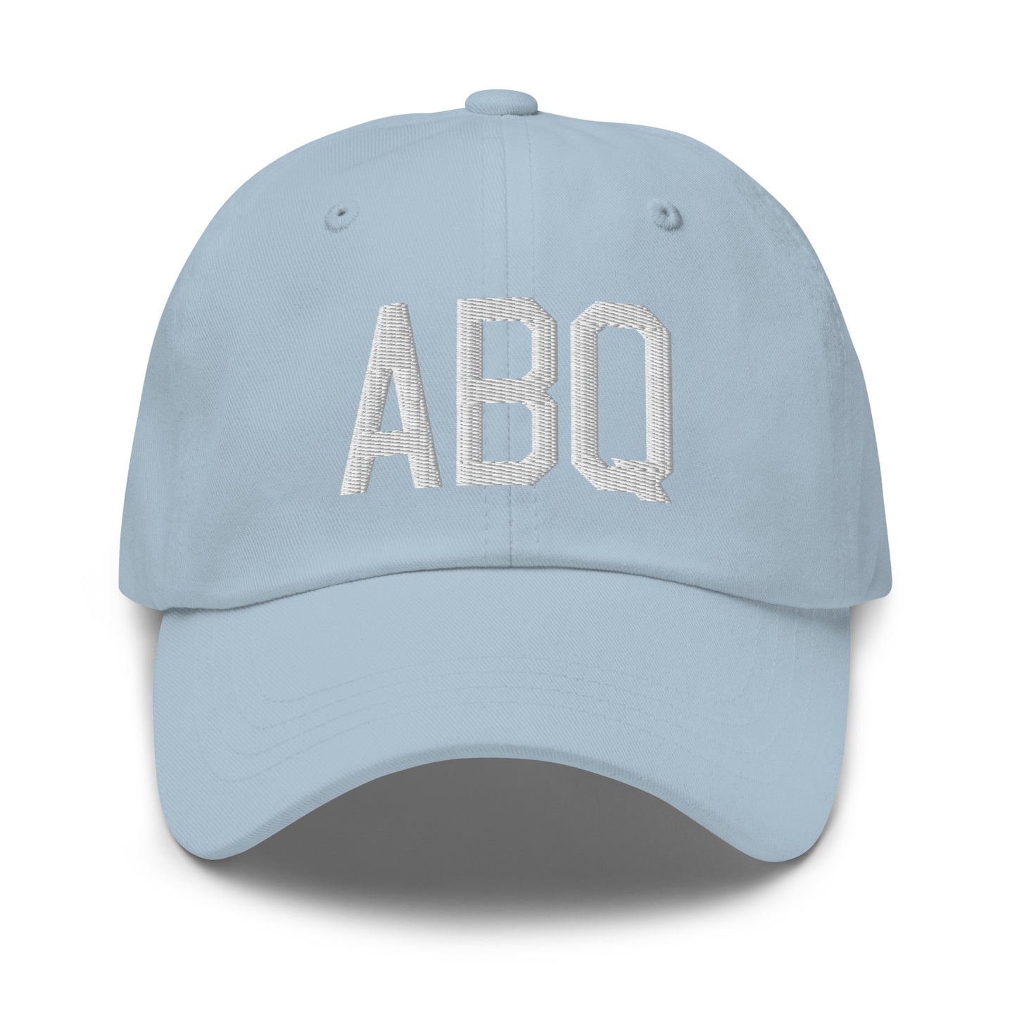 Airport Code Baseball Cap - White • ABQ Albuquerque • YHM Designs - Image 28
