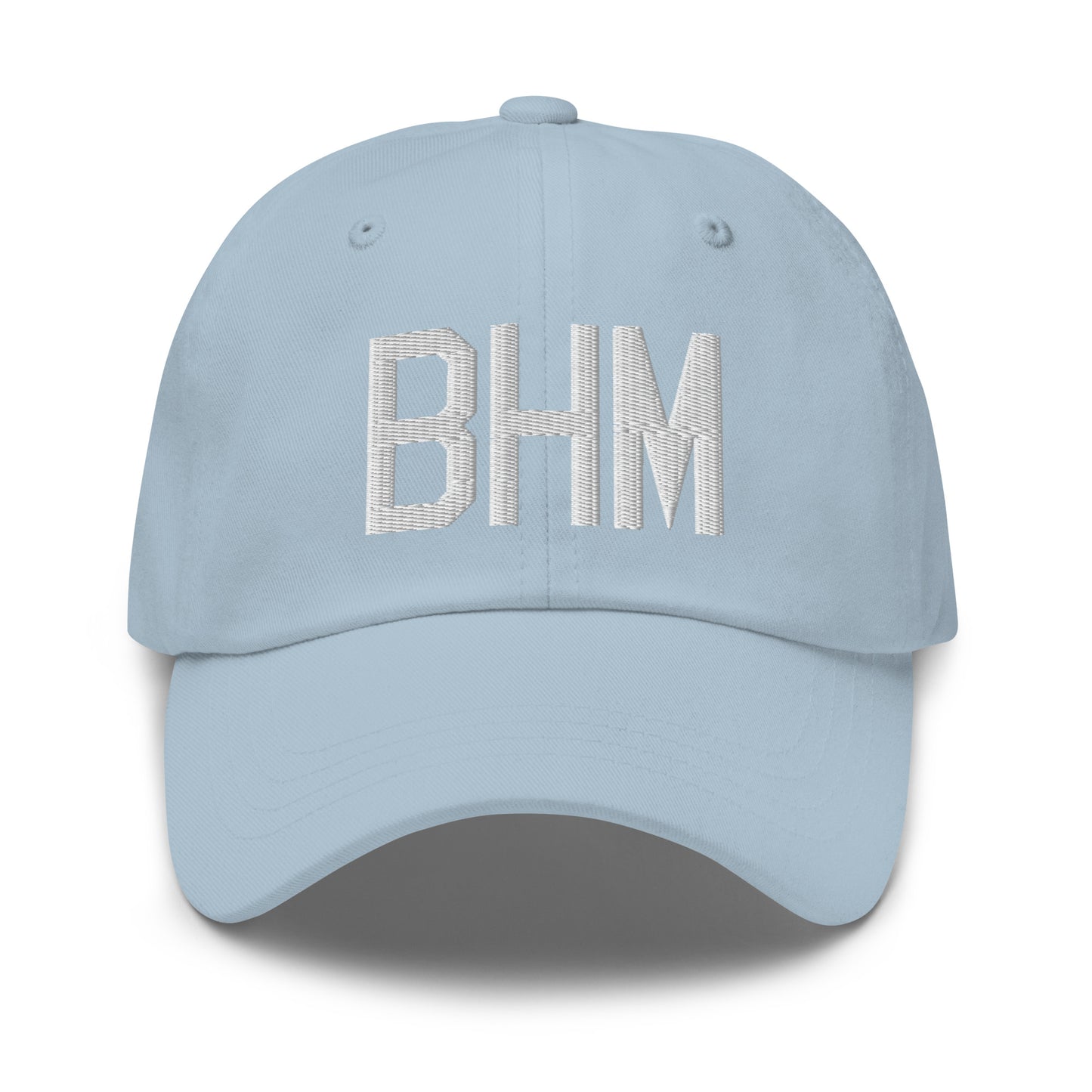 Airport Code Baseball Cap - White • BHM Birmingham • YHM Designs - Image 28