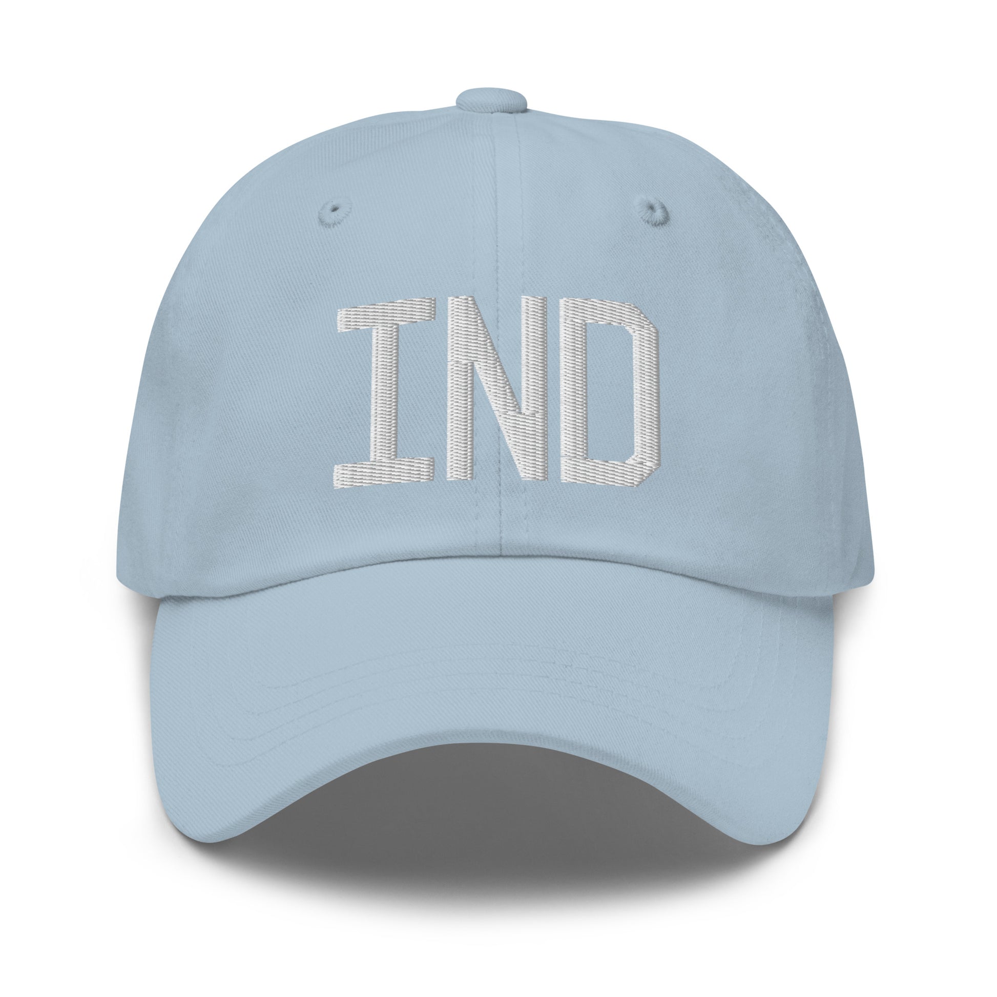 Airport Code Baseball Cap - White • IND Indianapolis • YHM Designs - Image 28