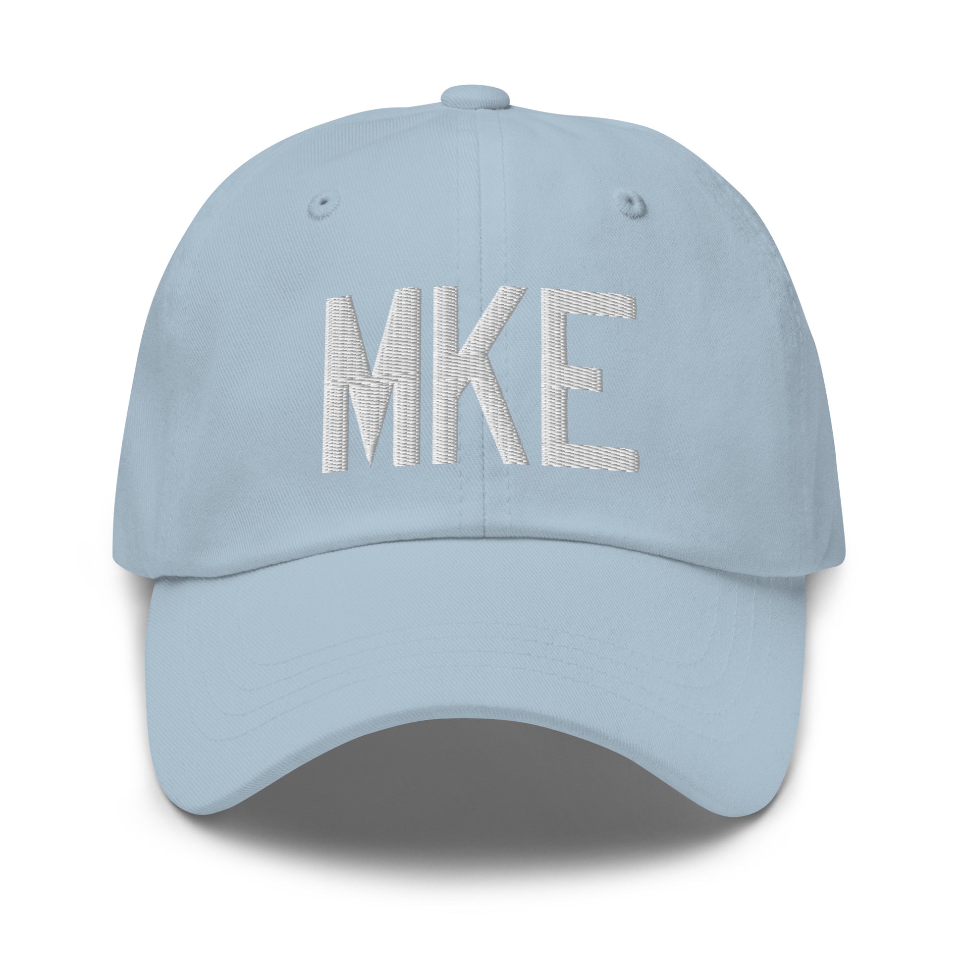 Airport Code Baseball Cap - White • MKE Milwaukee • YHM Designs - Image 28