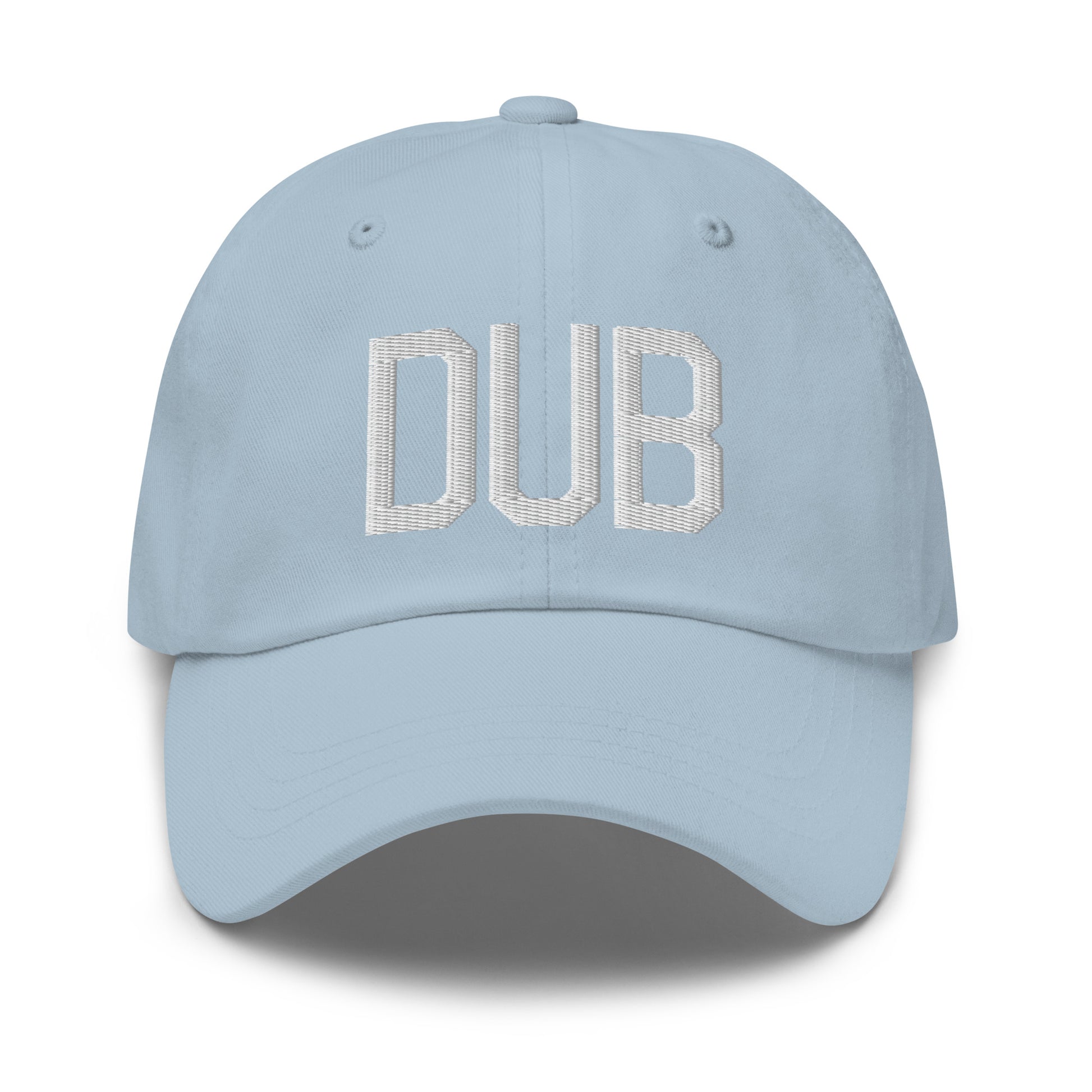 Airport Code Baseball Cap - White • DUB Dublin • YHM Designs - Image 28