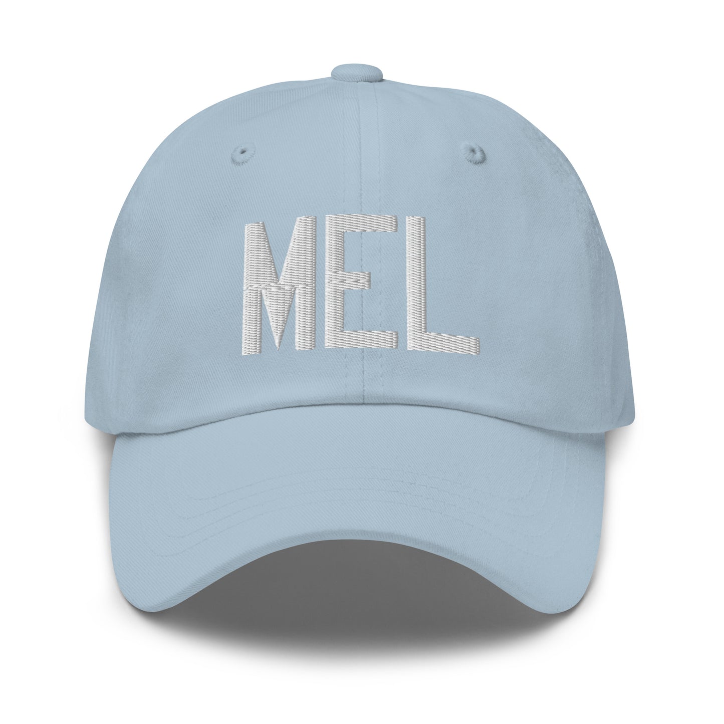 Airport Code Baseball Cap - White • MEL Melbourne • YHM Designs - Image 28
