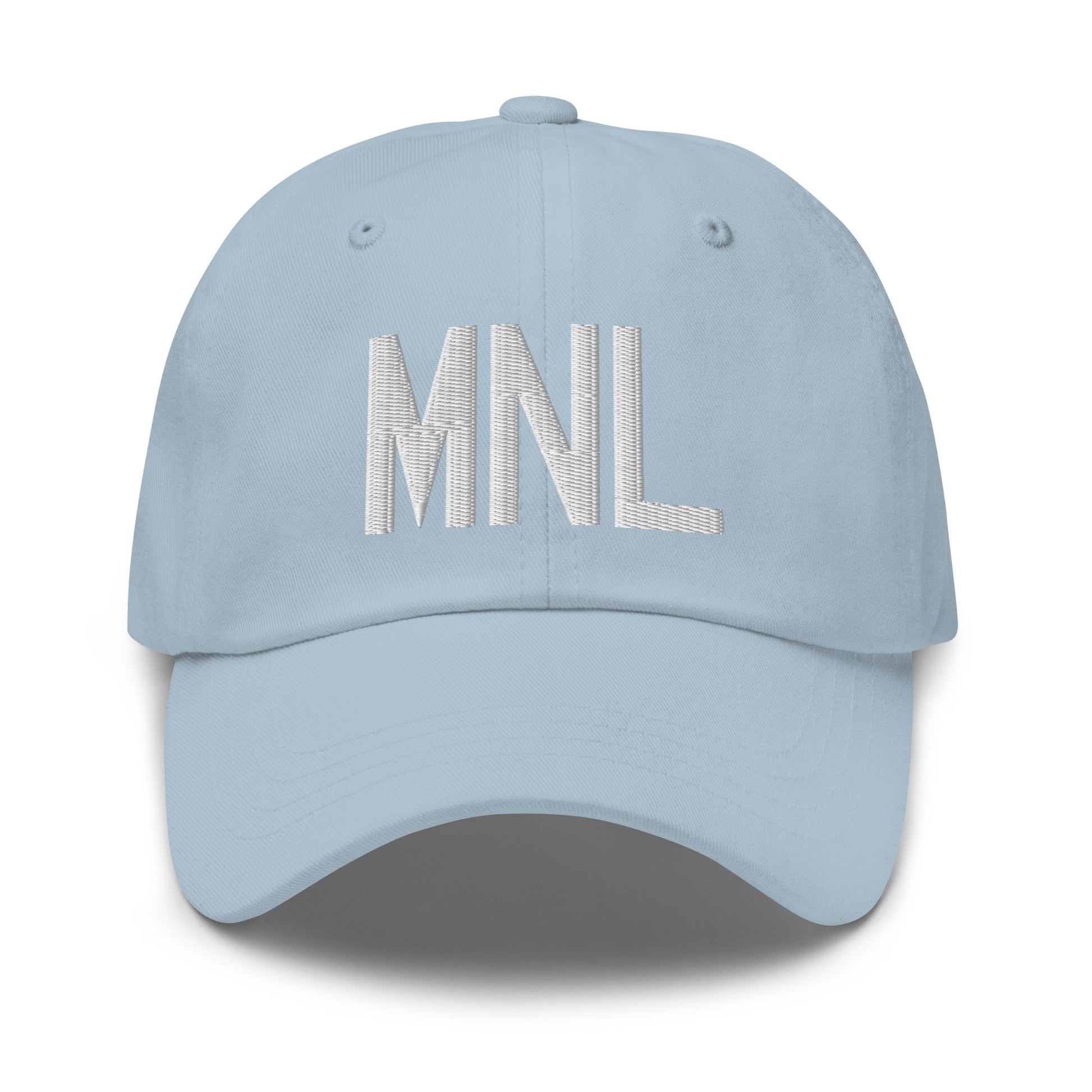 Airport Code Baseball Cap - White • MNL Manila • YHM Designs - Image 28