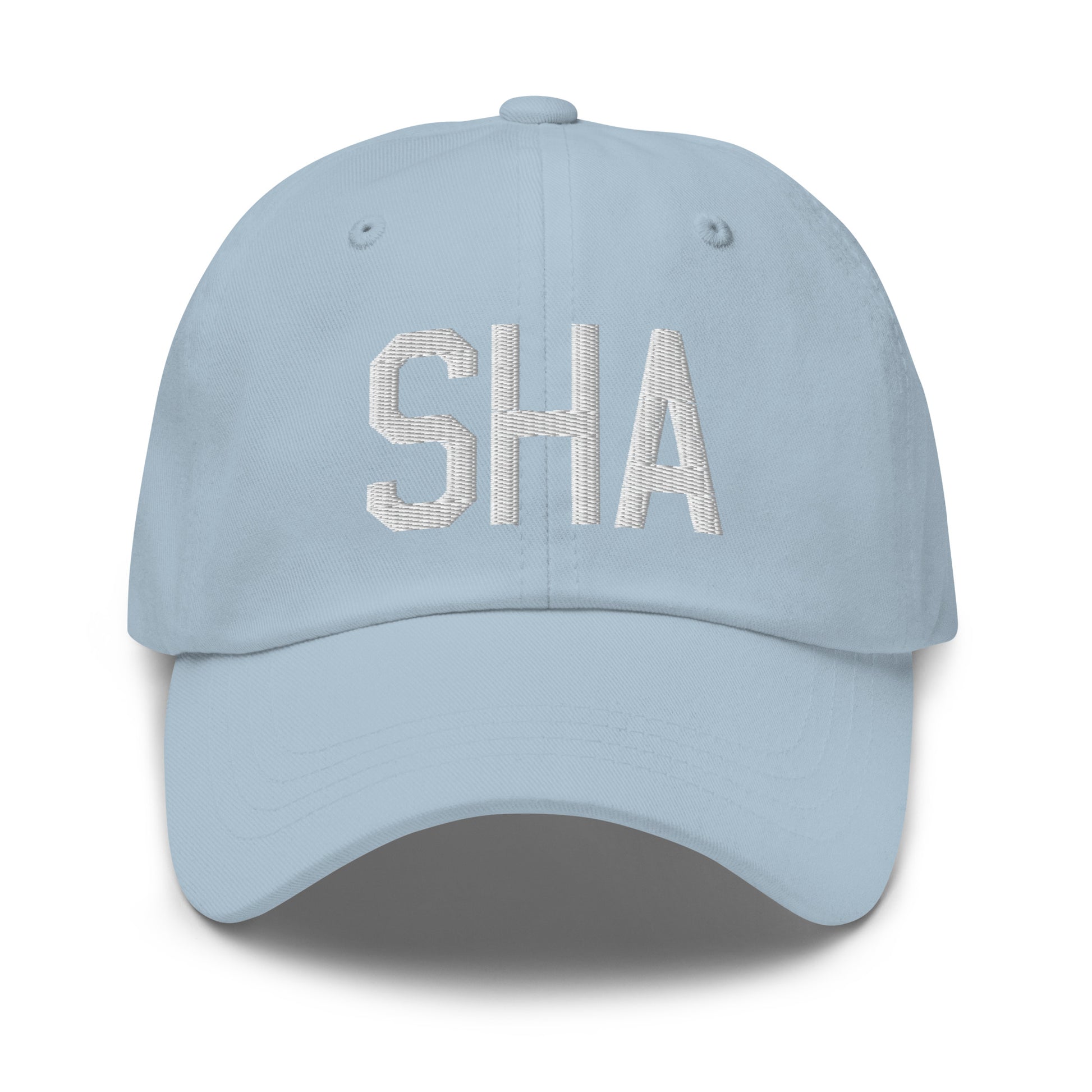 Airport Code Baseball Cap - White • SHA Shanghai • YHM Designs - Image 28