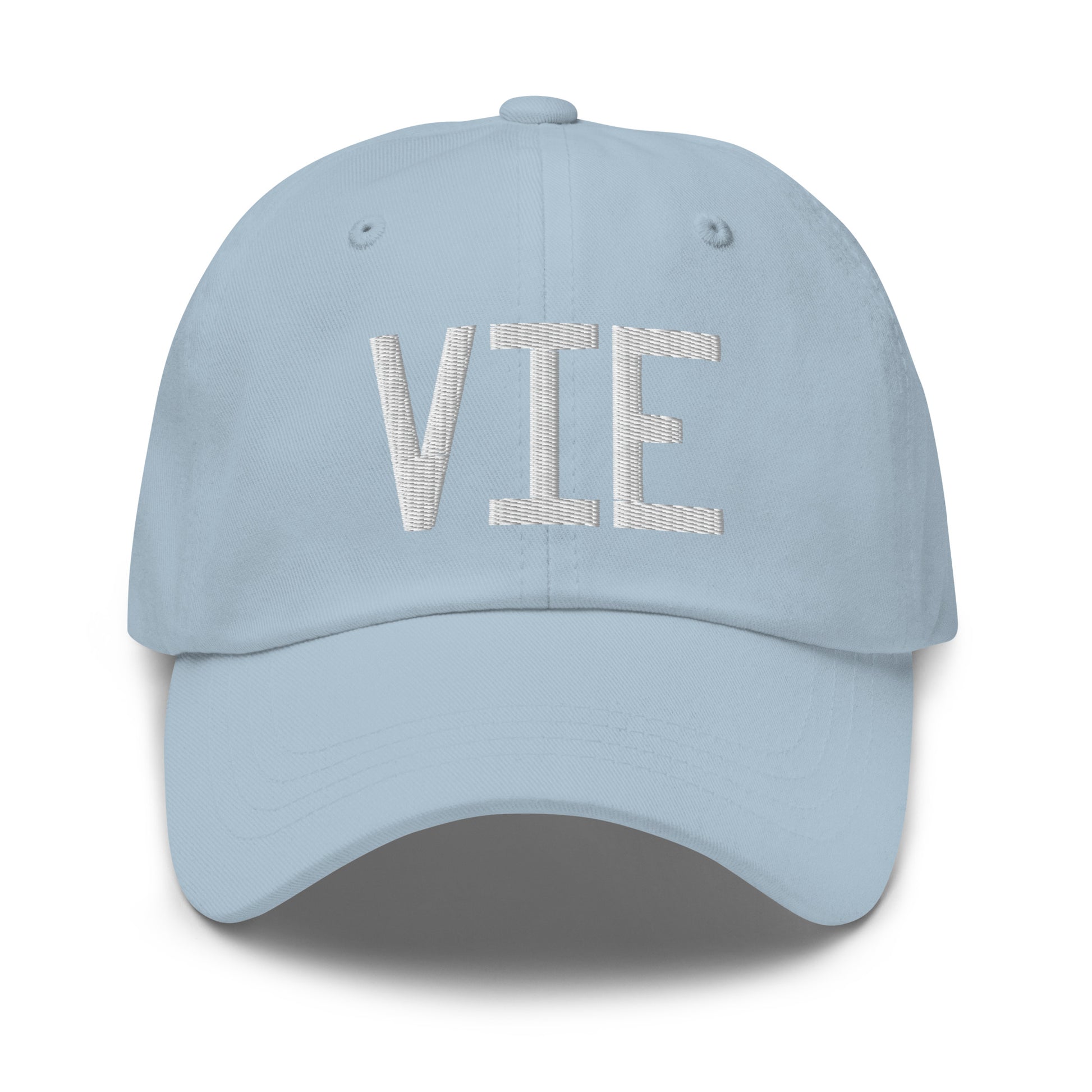 Airport Code Baseball Cap - White • VIE Vienna • YHM Designs - Image 28