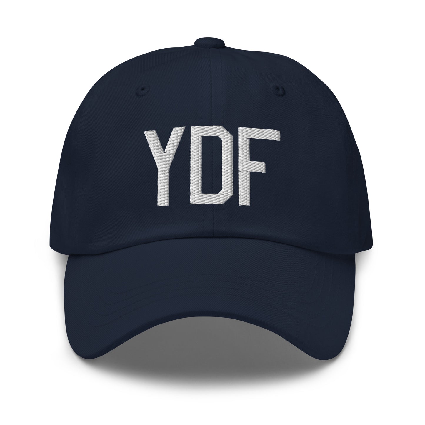 Airport Code Baseball Cap - White • YDF Deer Lake • YHM Designs - Image 16