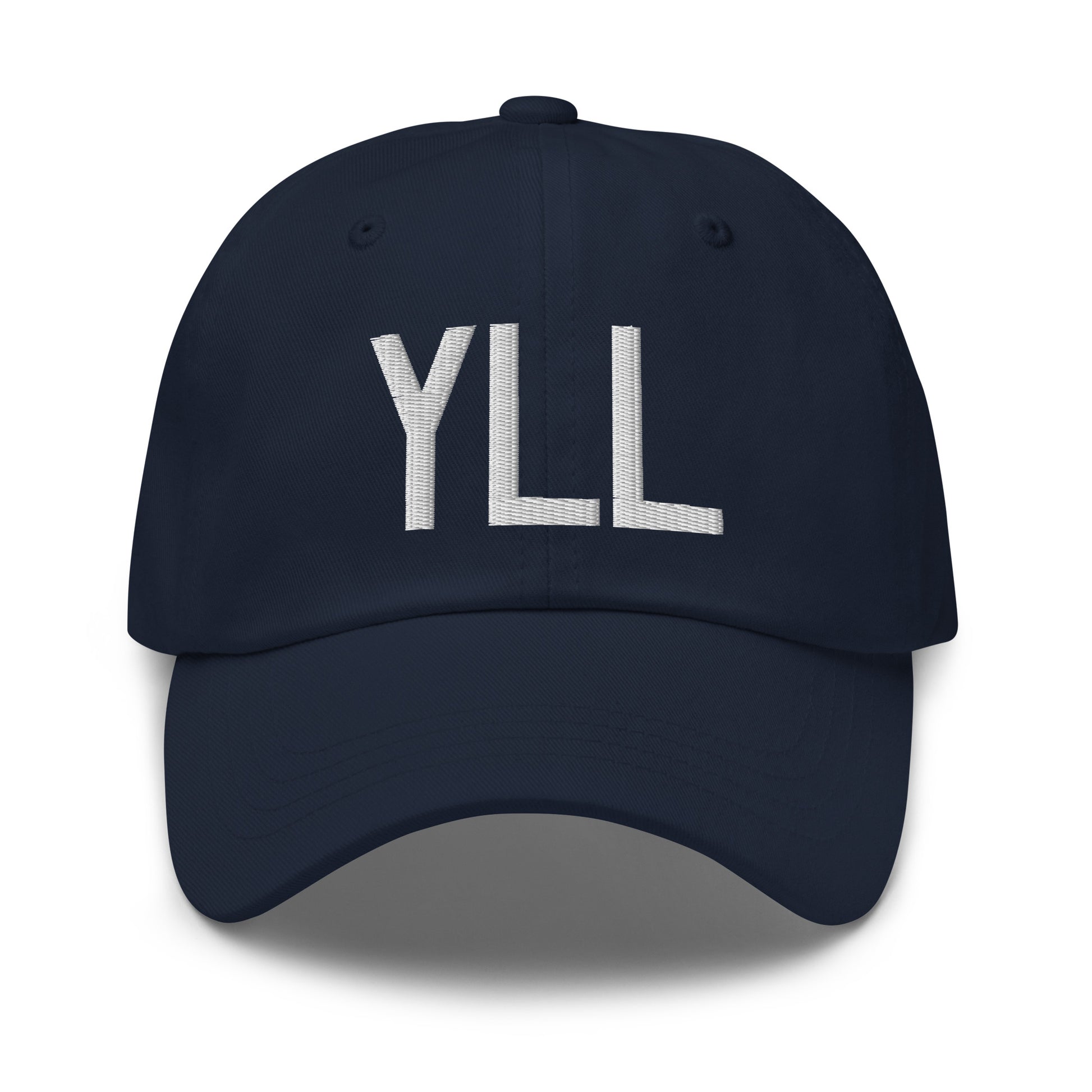 Airport Code Baseball Cap - White • YLL Lloydminster • YHM Designs - Image 16