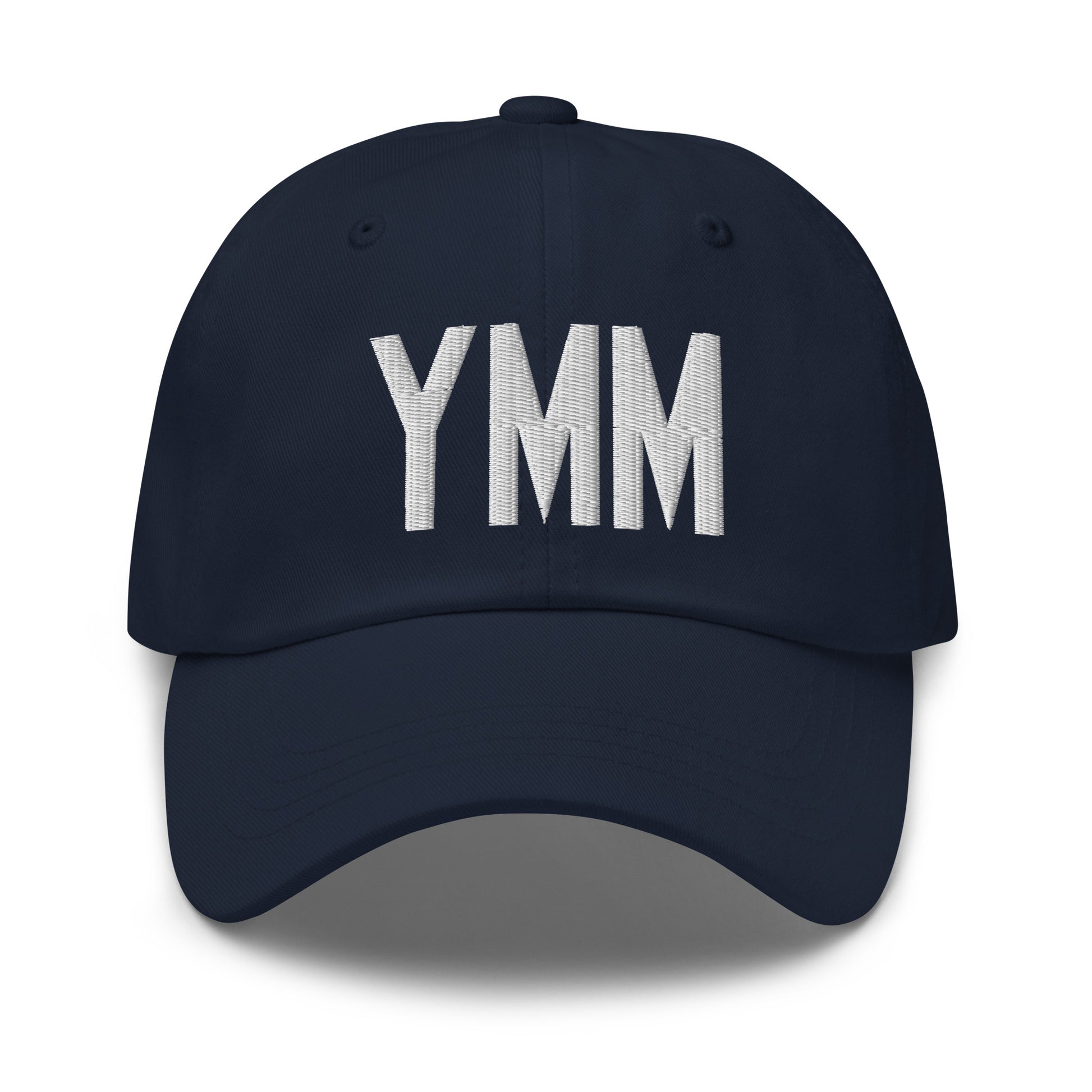 Airport Code Baseball Cap - White • YMM Fort McMurray • YHM Designs - Image 16