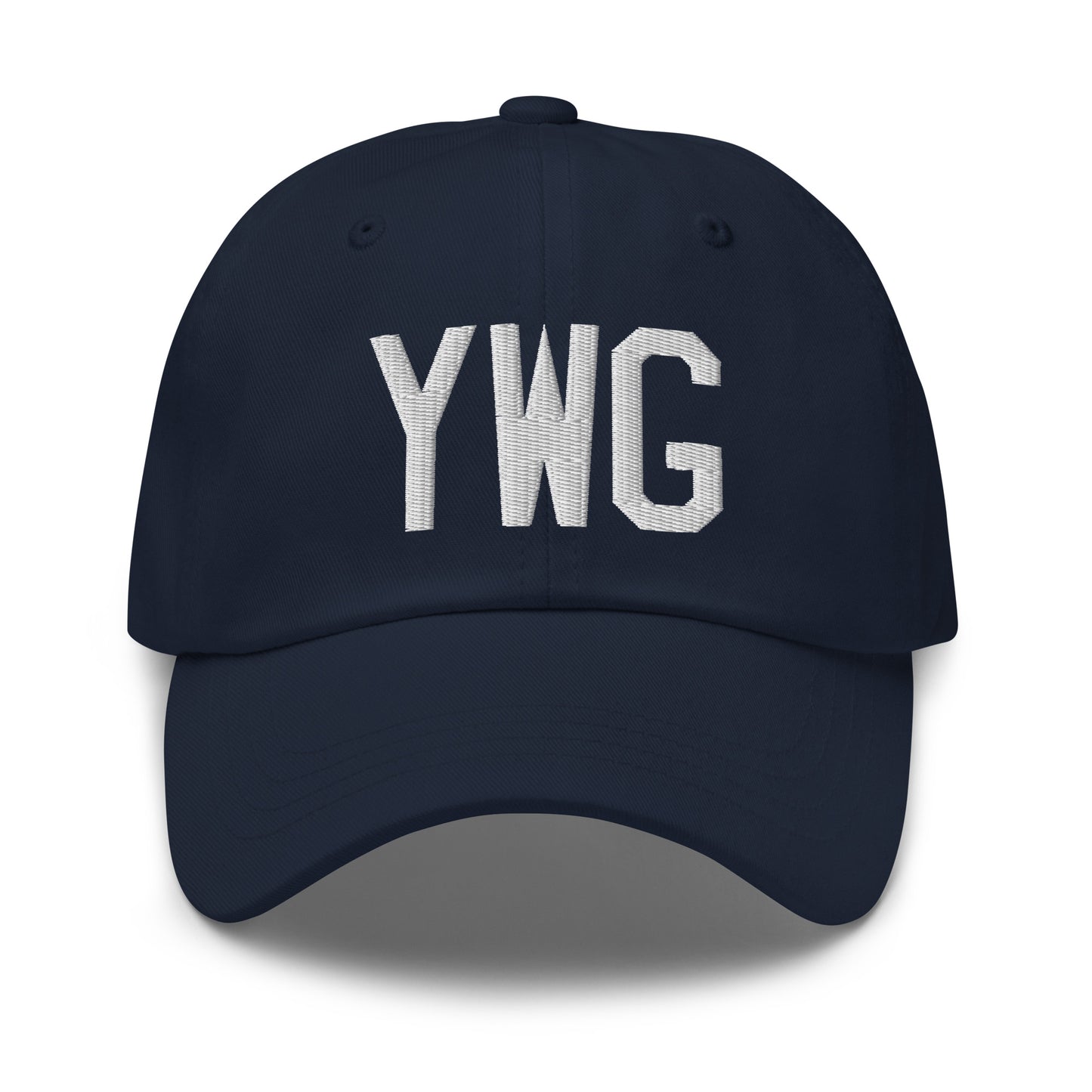 Airport Code Baseball Cap - White • YWG Winnipeg • YHM Designs - Image 16
