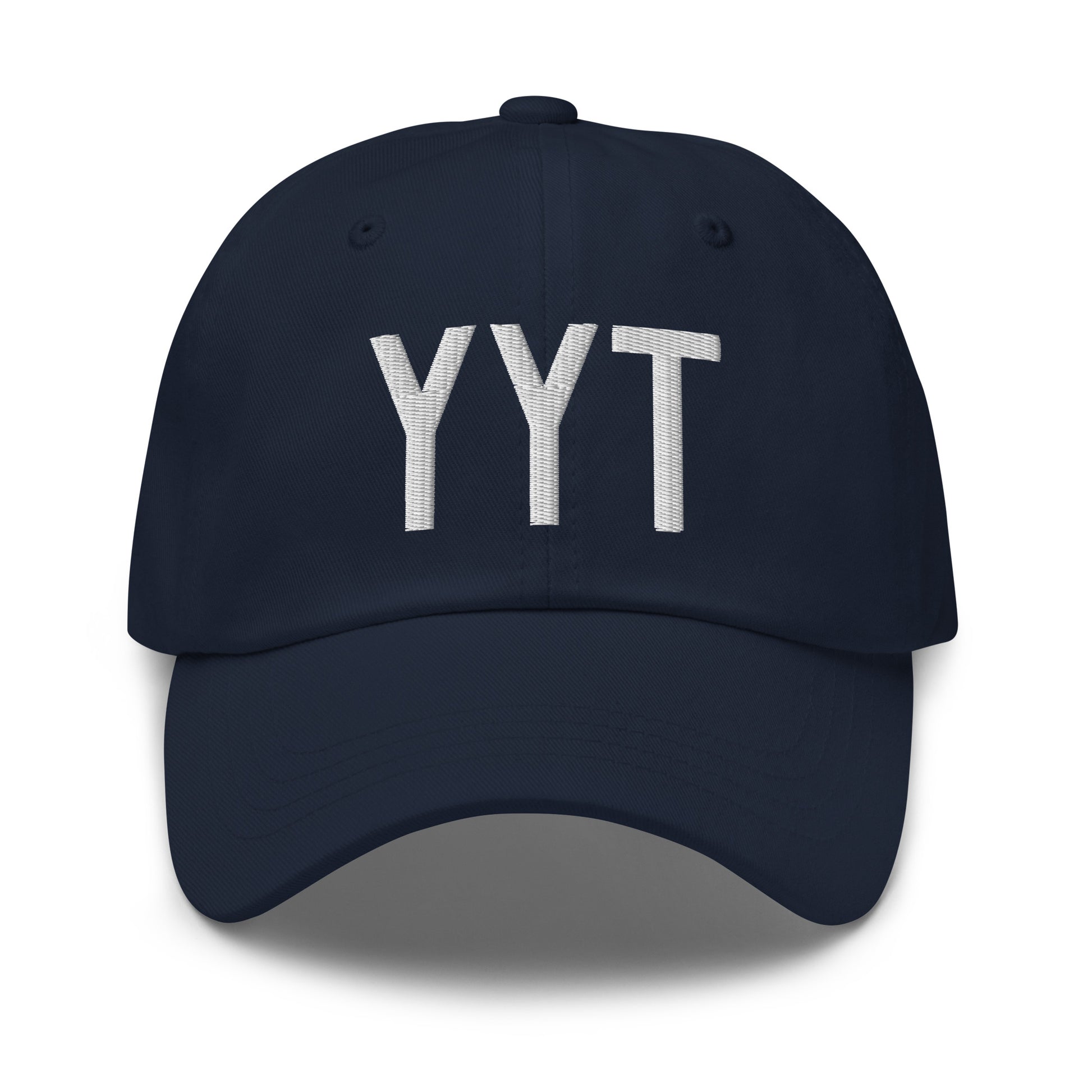 Airport Code Baseball Cap - White • YYT St. John's • YHM Designs - Image 16