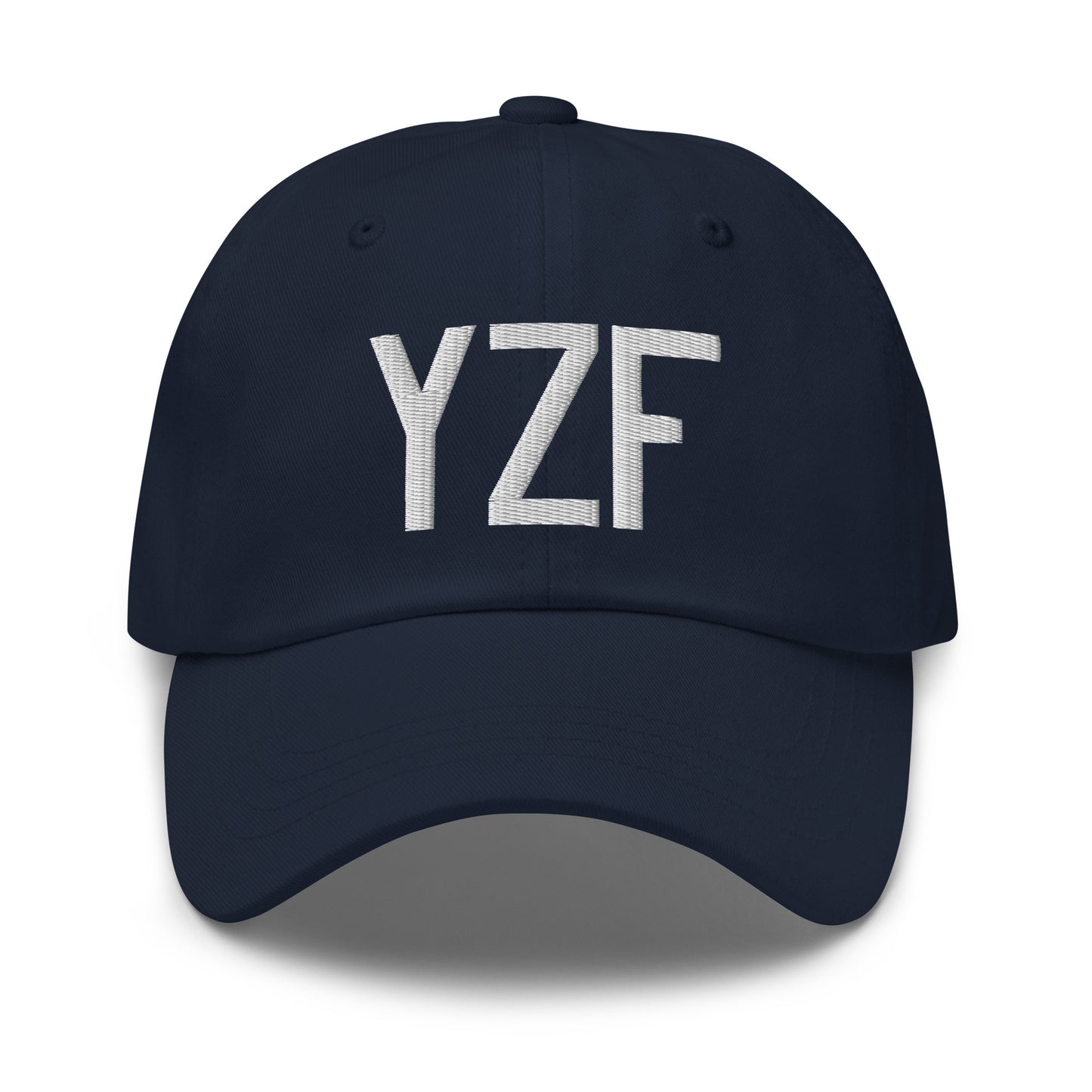 Airport Code Baseball Cap - White • YZF Yellowknife • YHM Designs - Image 16