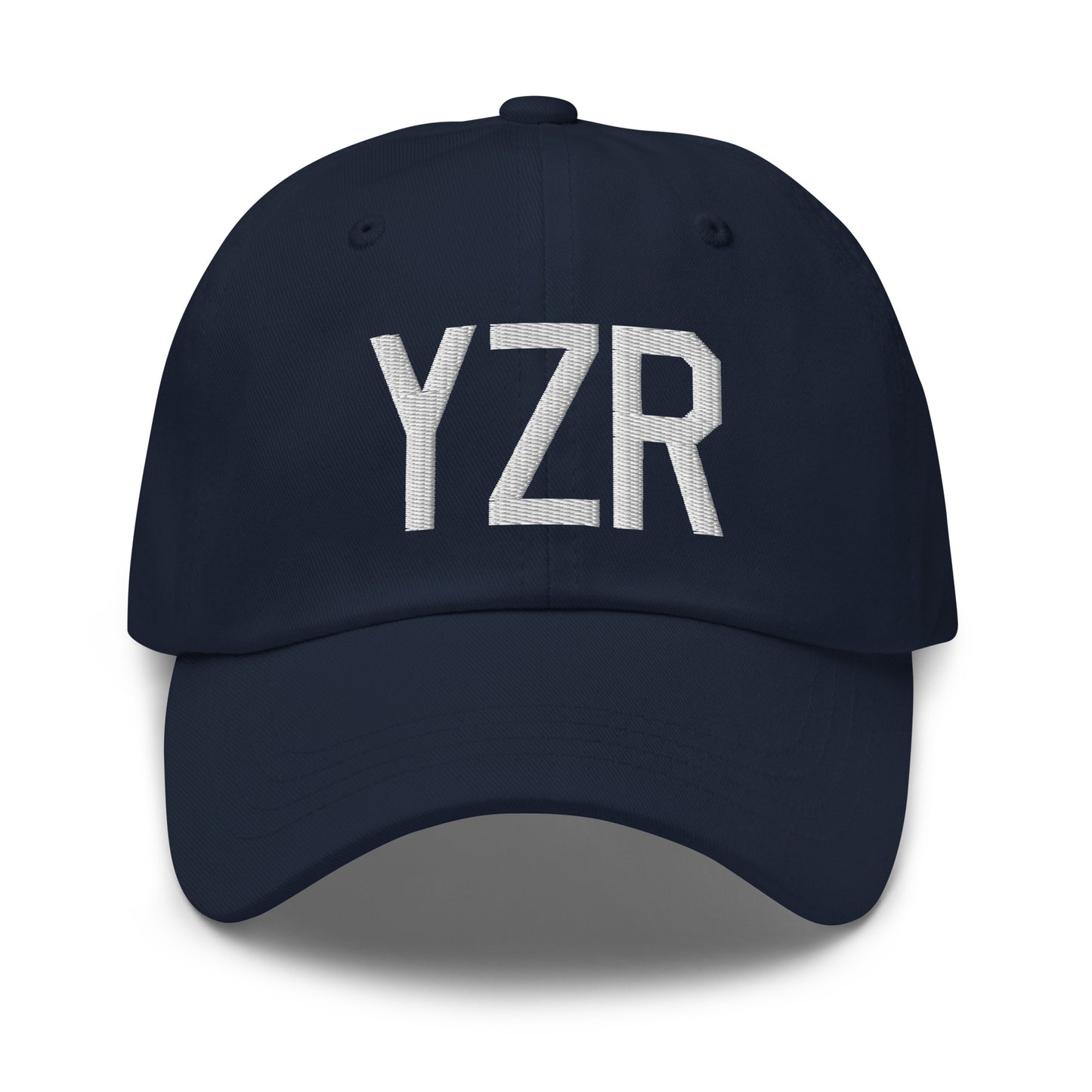 Airport Code Baseball Cap - White • YZR Sarnia • YHM Designs - Image 16