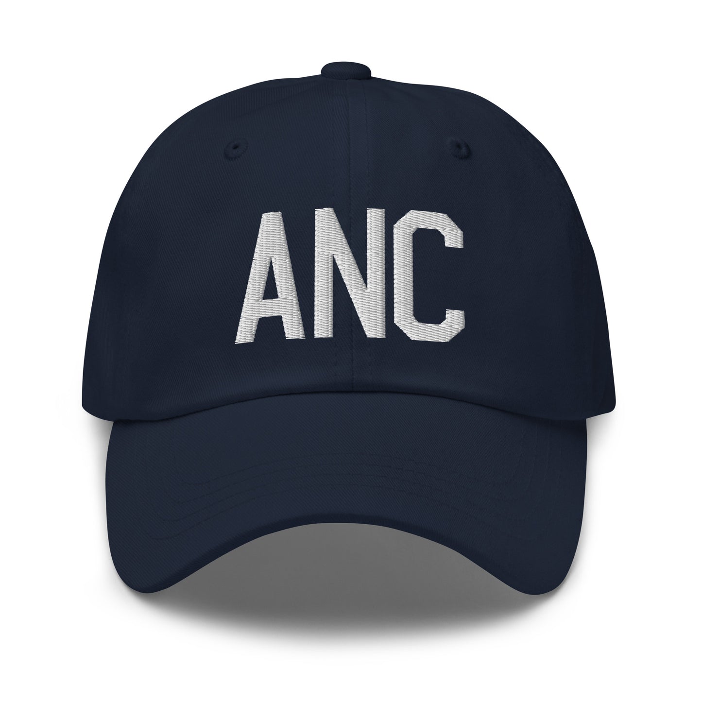 Airport Code Baseball Cap - White • ANC Anchorage • YHM Designs - Image 16