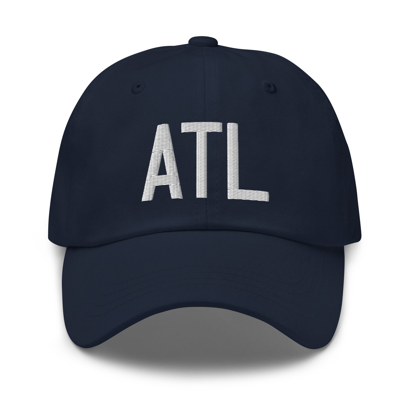 Airport Code Baseball Cap - White • ATL Atlanta • YHM Designs - Image 16