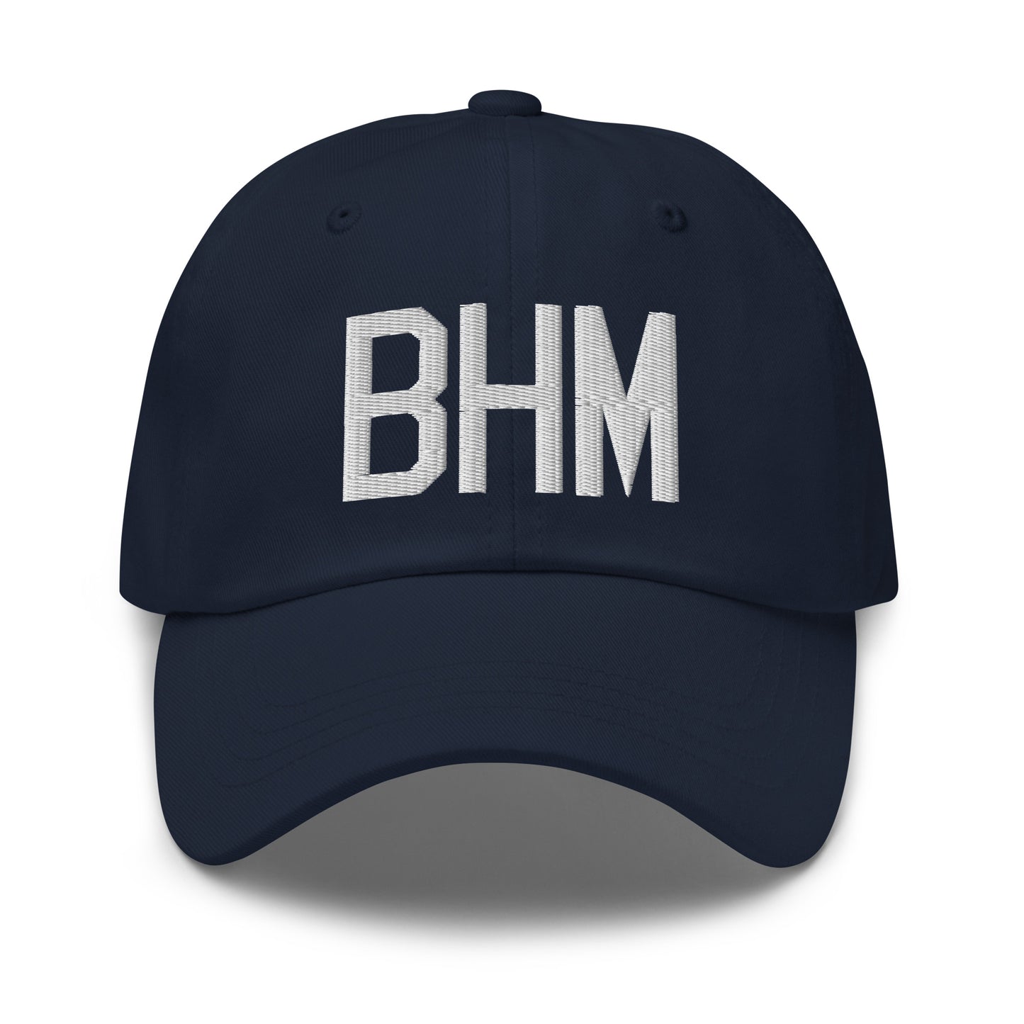 Airport Code Baseball Cap - White • BHM Birmingham • YHM Designs - Image 16