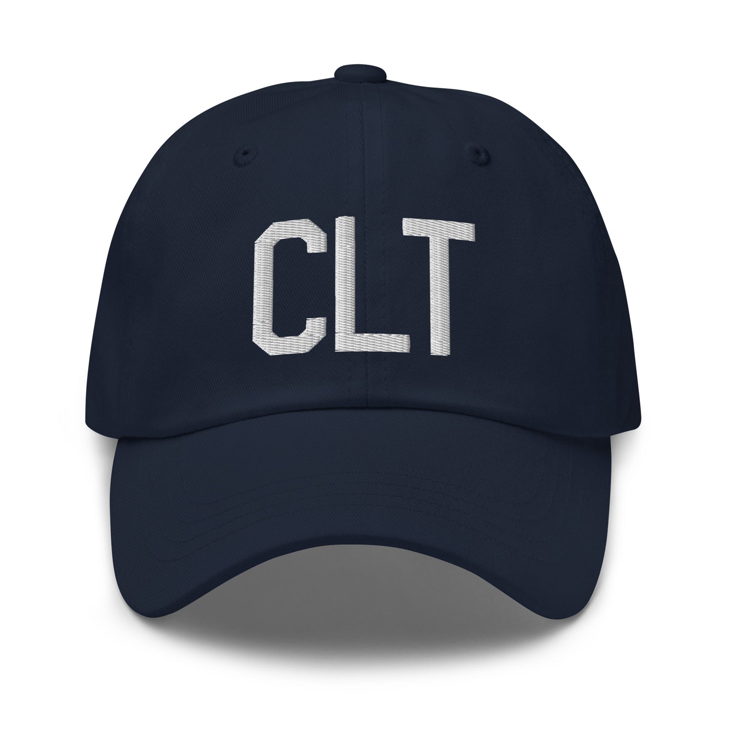 Airport Code Baseball Cap - White • CLT Charlotte • YHM Designs - Image 16