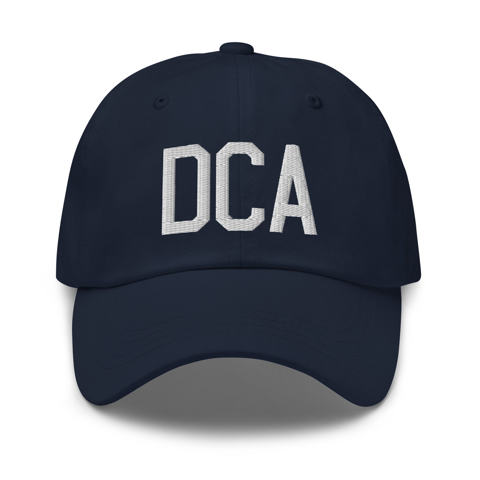 Airport Code Baseball Cap - White • DCA Washington • YHM Designs - Image 16