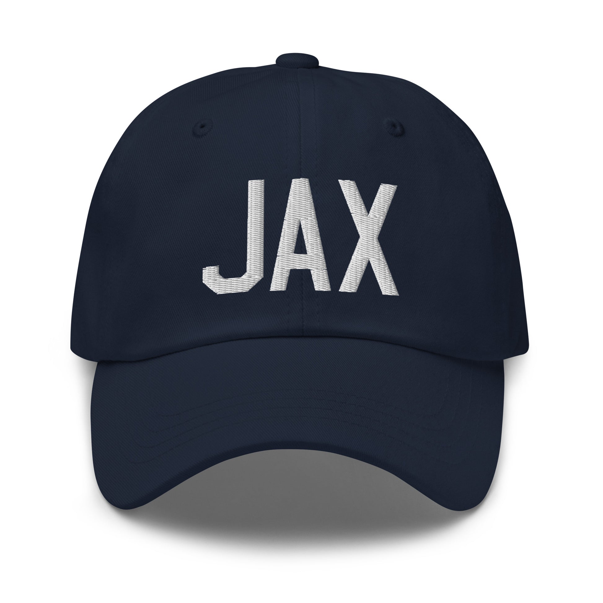 Airport Code Baseball Cap - White • JAX Jacksonville • YHM Designs - Image 16