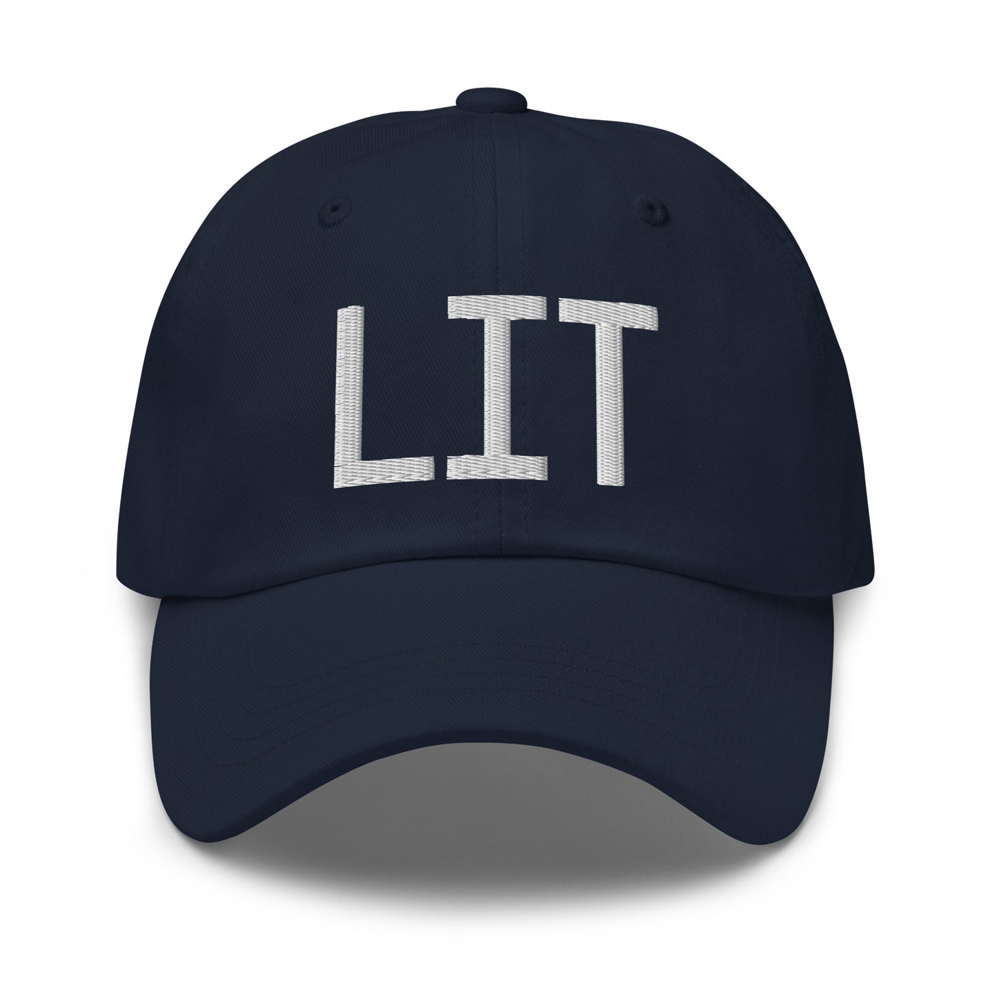 Airport Code Baseball Cap - White • LIT Little Rock • YHM Designs - Image 16