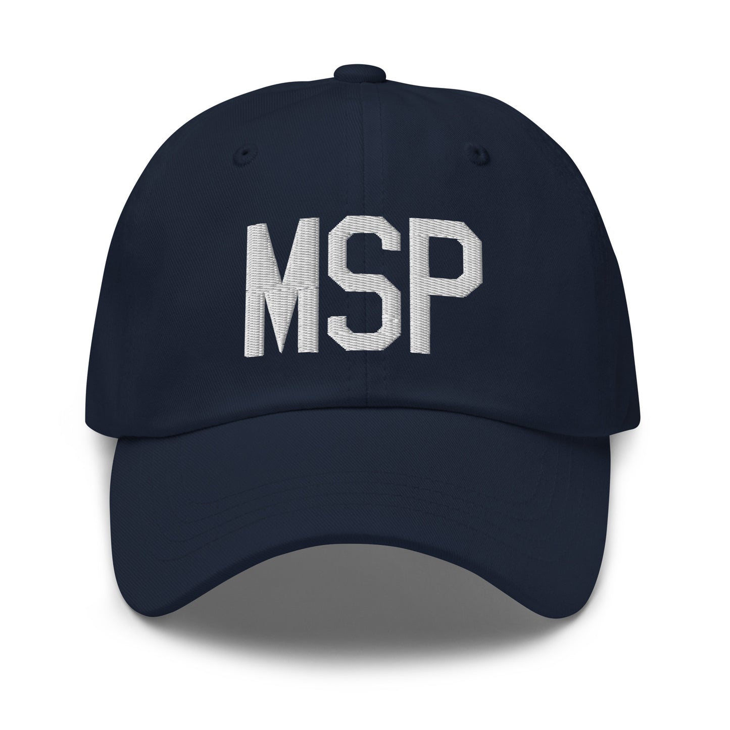 Airport Code Baseball Cap - White • MSP Minneapolis • YHM Designs - Image 16