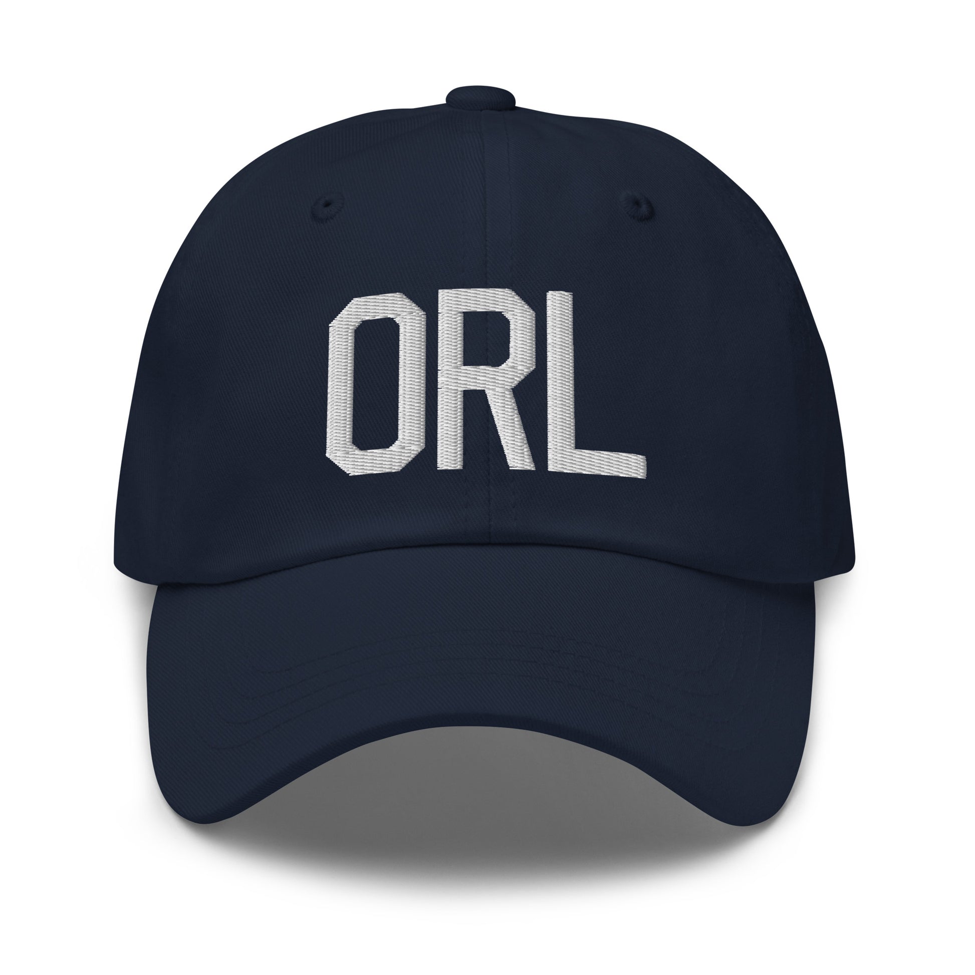 Airport Code Baseball Cap - White • ORL Orlando • YHM Designs - Image 16