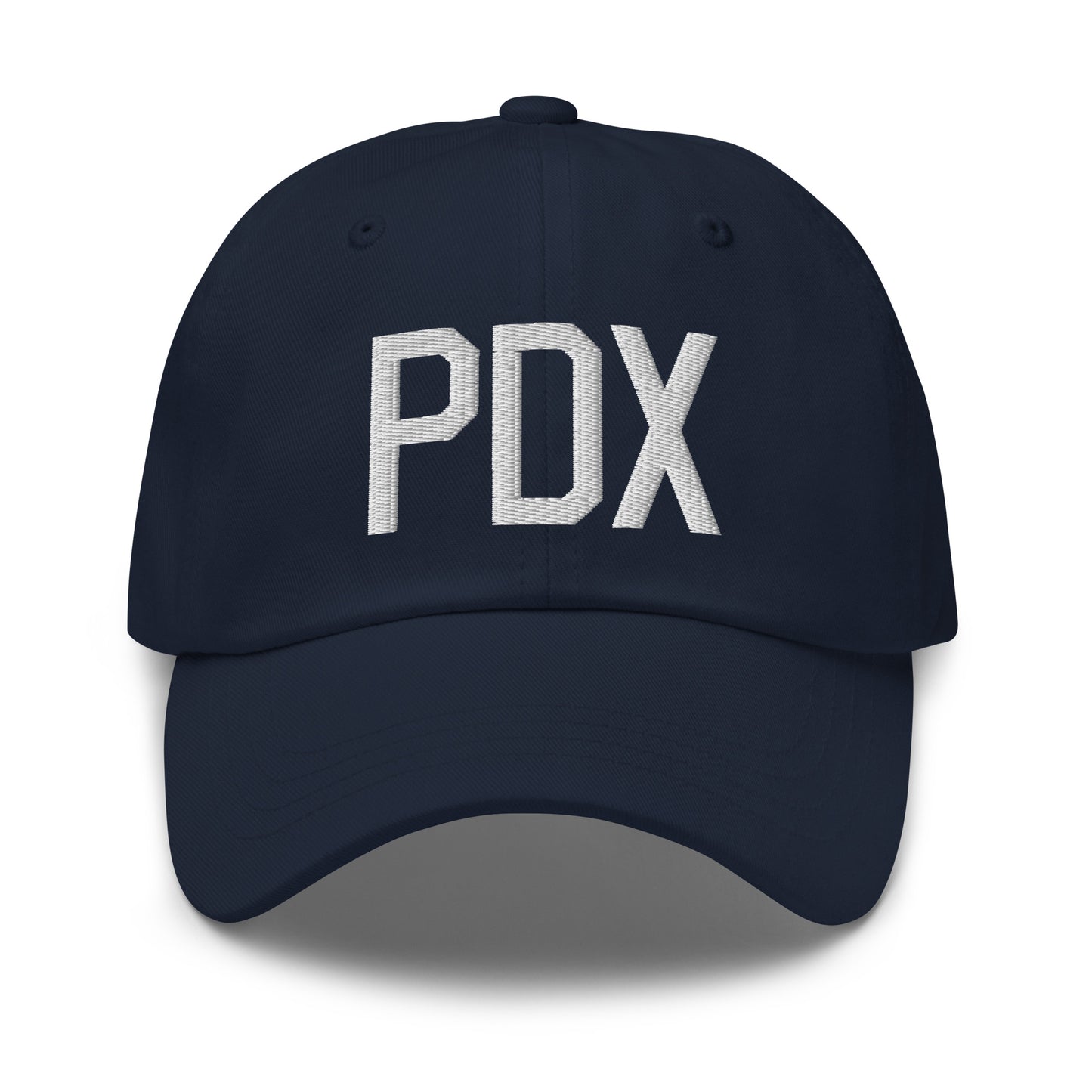 Airport Code Baseball Cap - White • PDX Portland • YHM Designs - Image 16