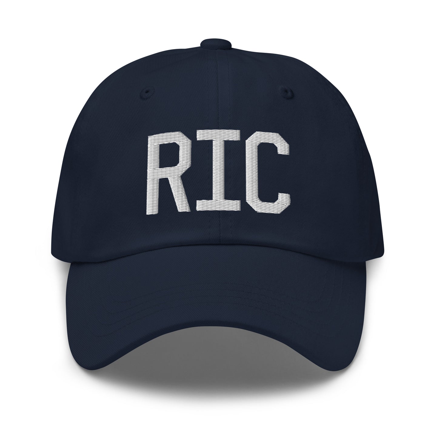 Airport Code Baseball Cap - White • RIC Richmond • YHM Designs - Image 16