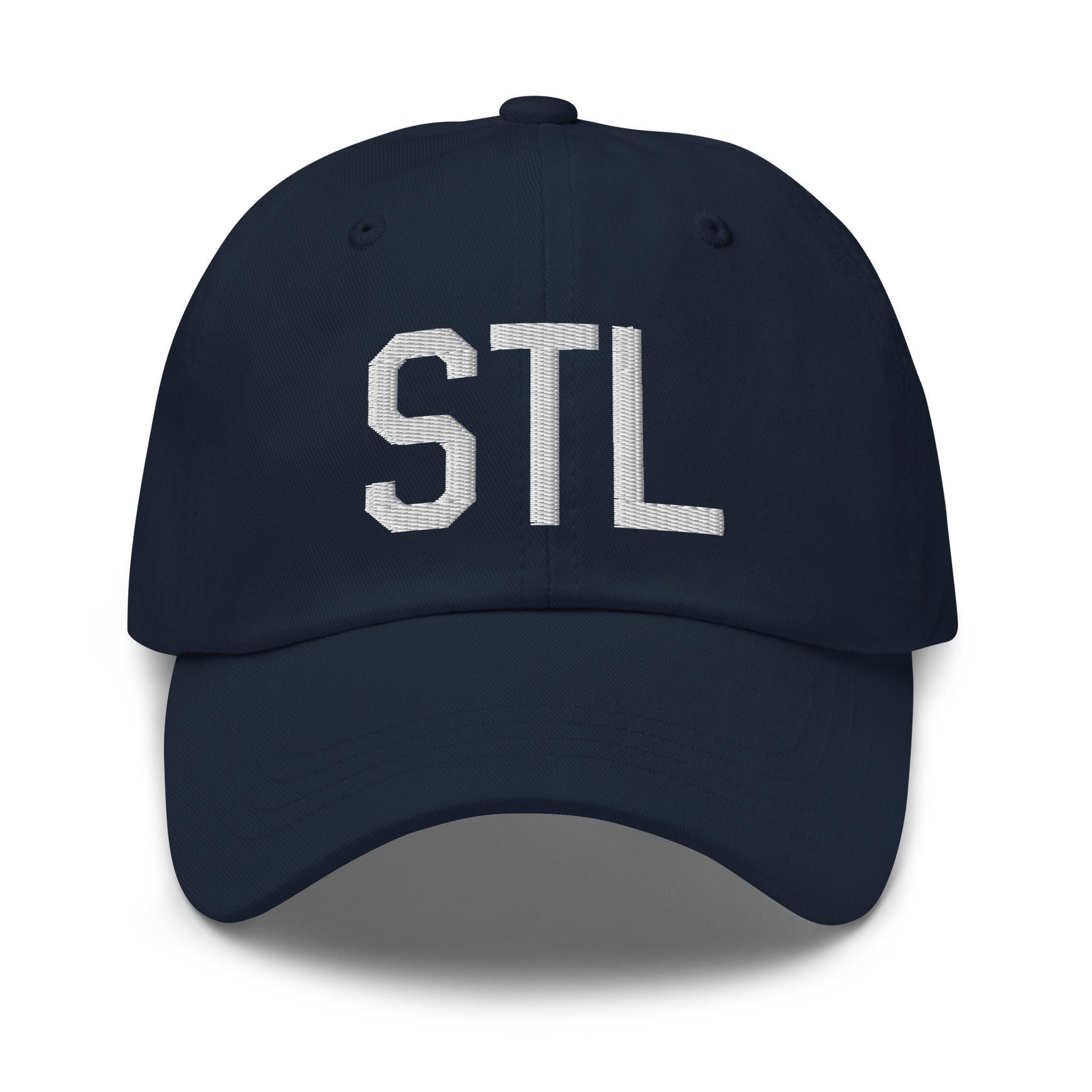 Airport Code Baseball Cap - White • STL St. Louis • YHM Designs - Image 16