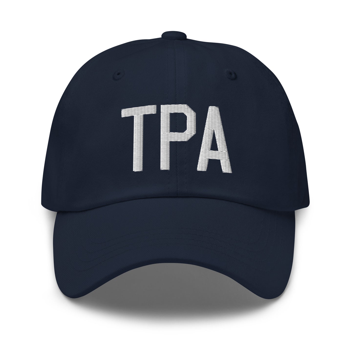 Airport Code Baseball Cap - White • TPA Tampa • YHM Designs - Image 16