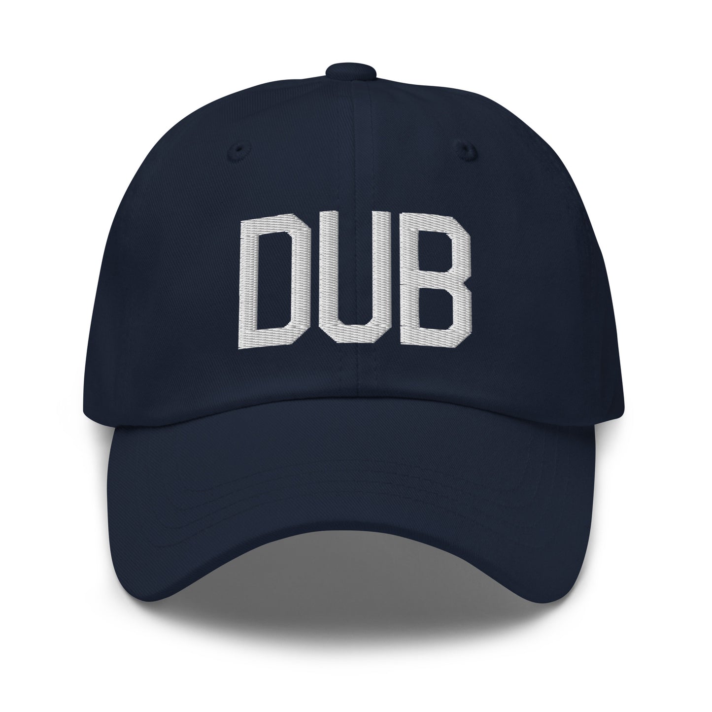 Airport Code Baseball Cap - White • DUB Dublin • YHM Designs - Image 16