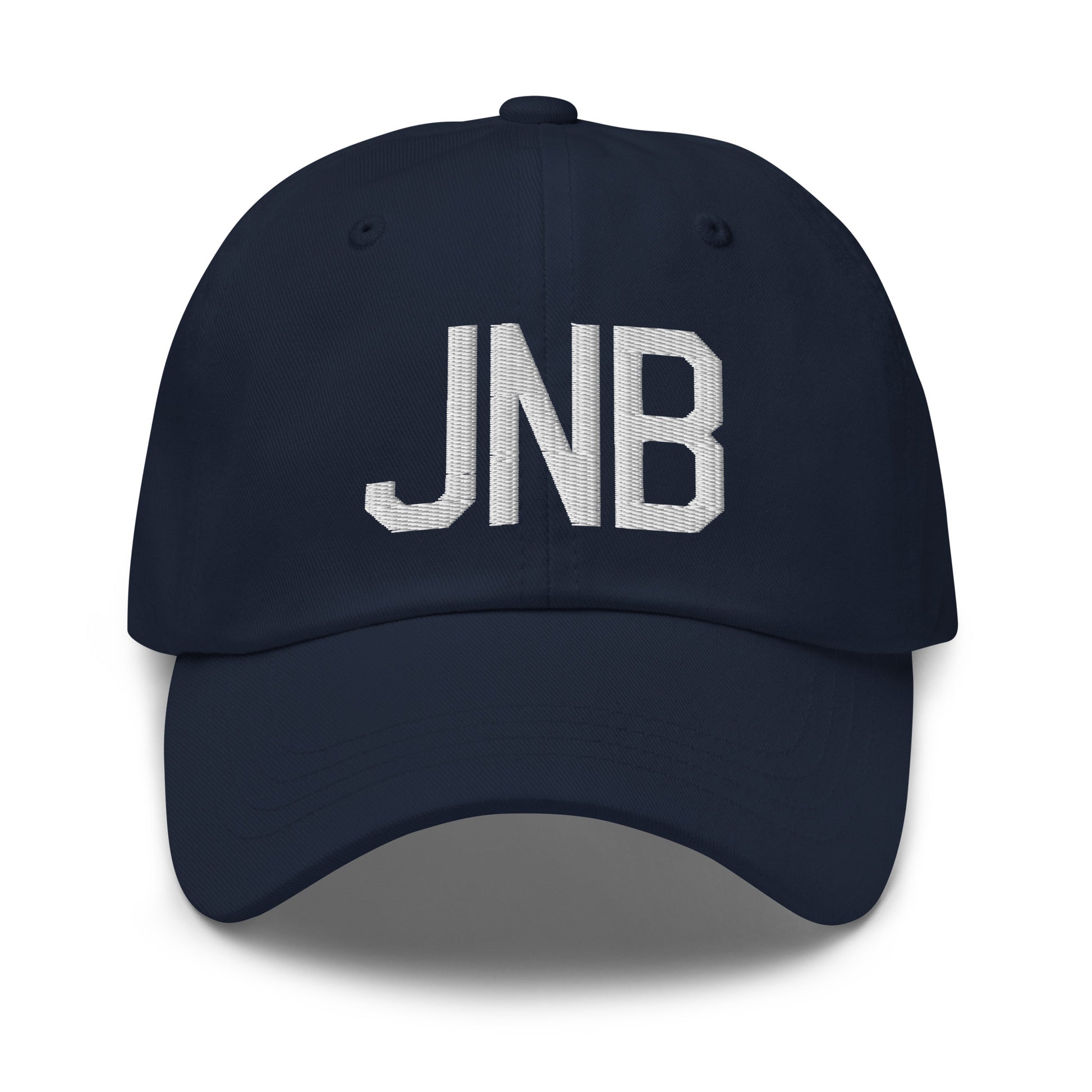 Airport Code Baseball Cap - White • JNB Johannesburg • YHM Designs - Image 16