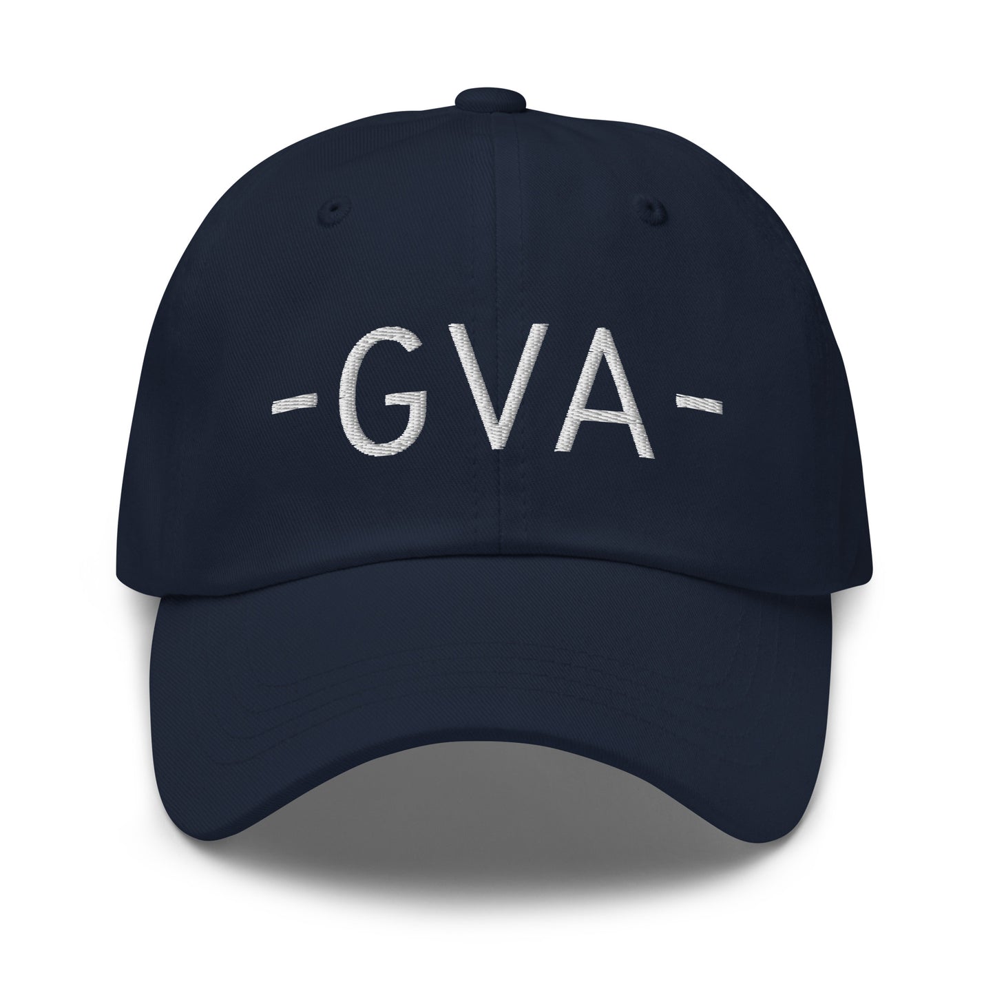 GVA Geneva Baseball Cap • Minimalist Lettering in White • YHM Designs - Image 14