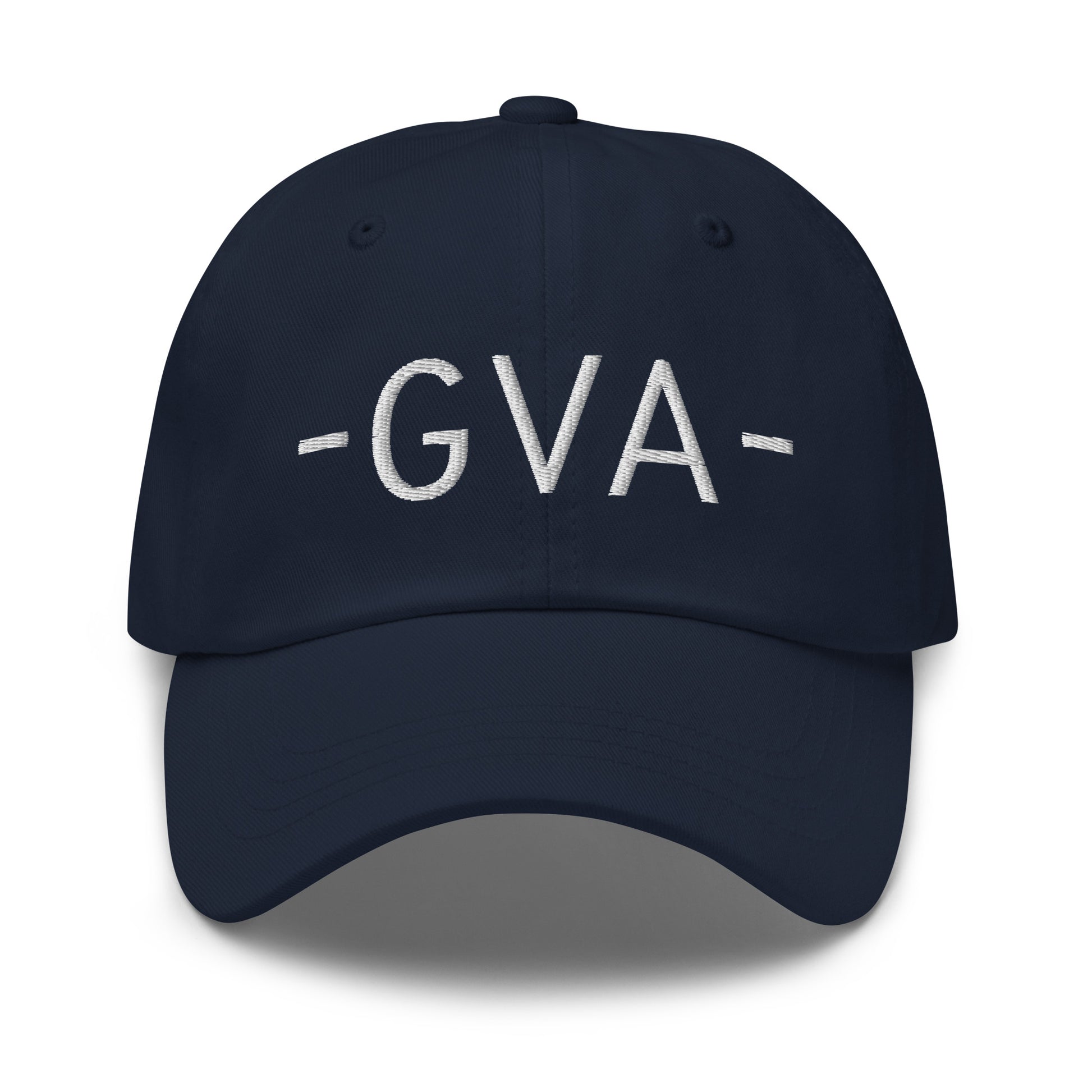 GVA Geneva Baseball Cap • Minimalist Lettering in White • YHM Designs - Image 14