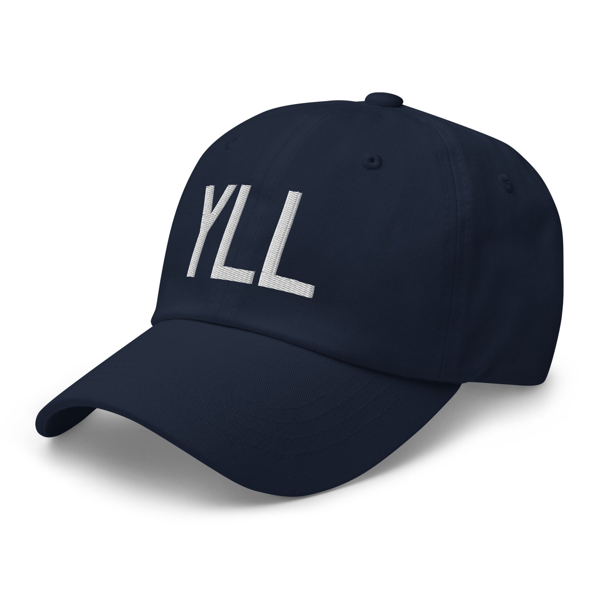 Airport Code Baseball Cap - White • YLL Lloydminster • YHM Designs - Image 18