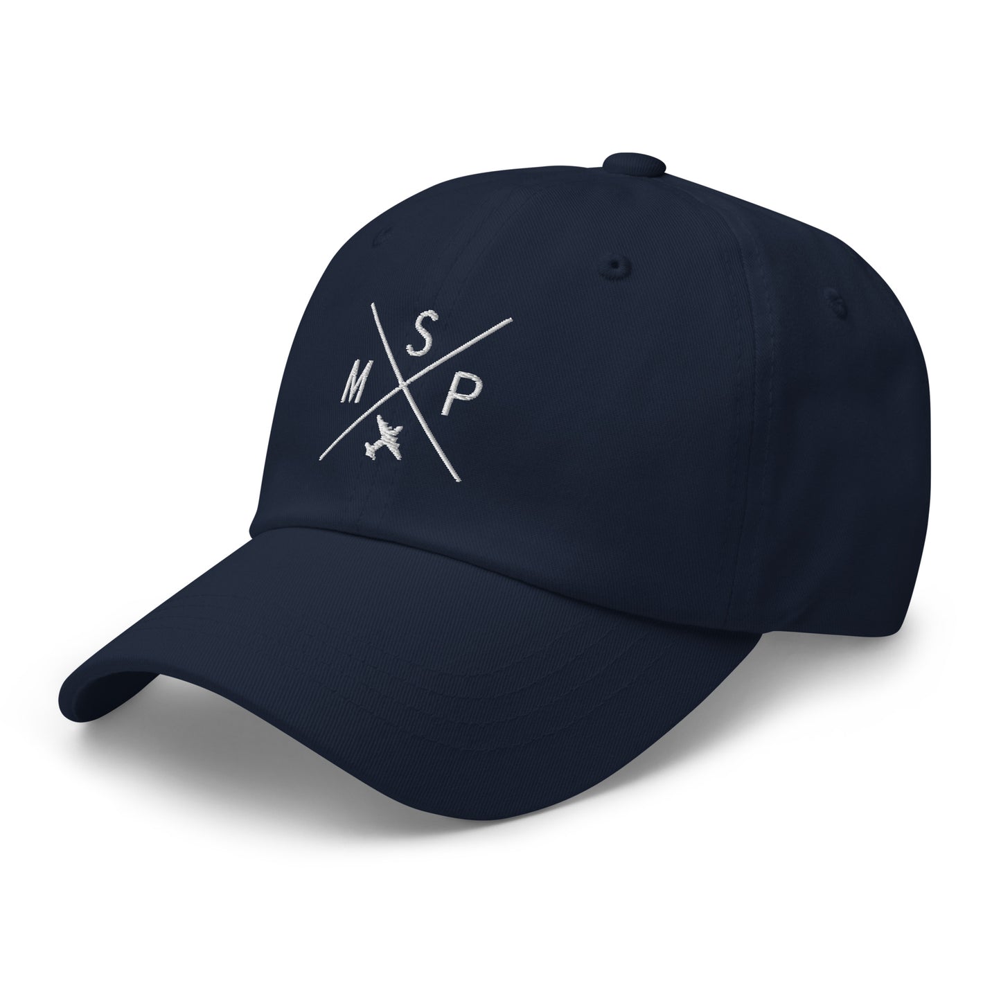 Crossed-X Dad Hat - White • MSP Minneapolis • YHM Designs - Image 18