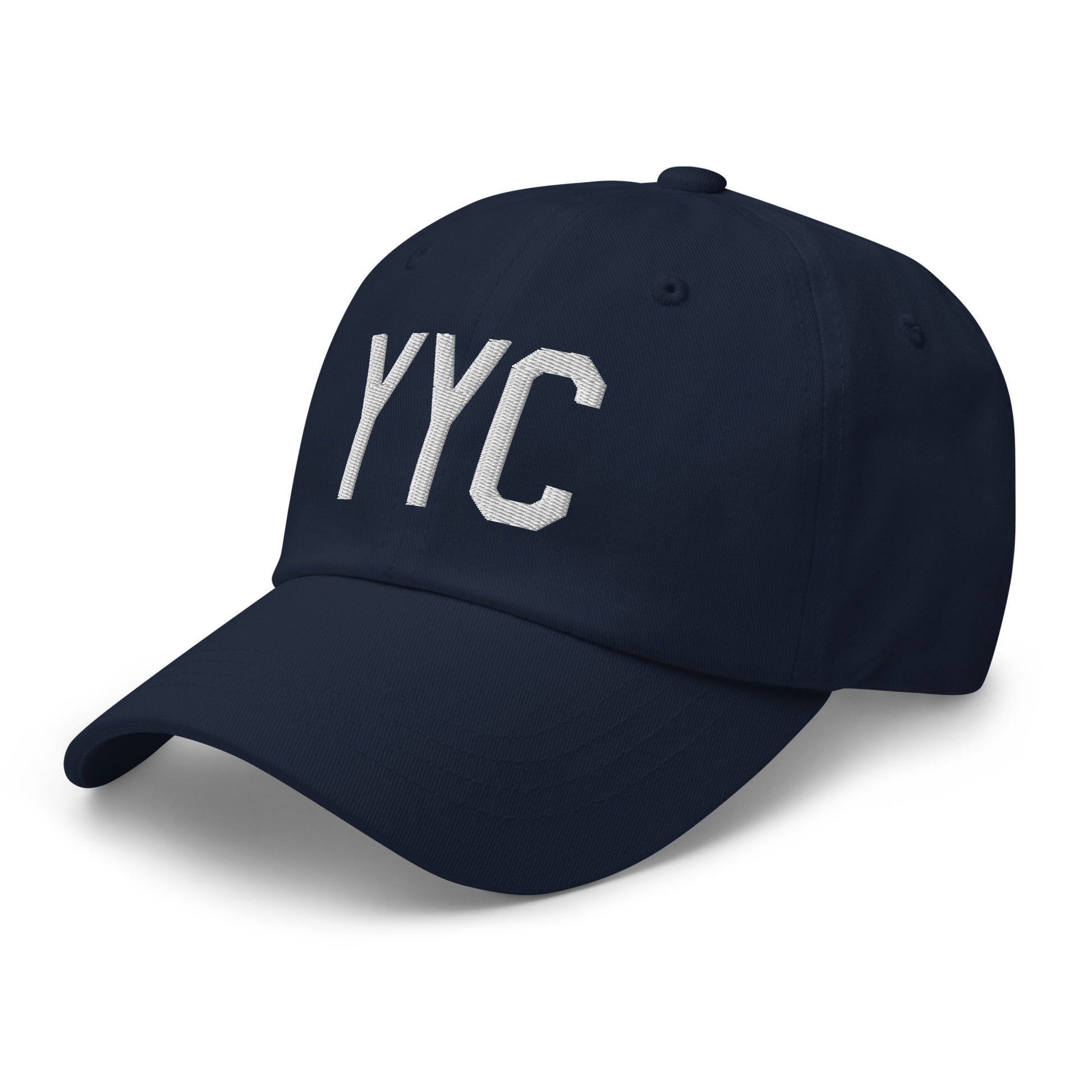 Airport Code Baseball Cap - White • YYC Calgary • YHM Designs - Image 18