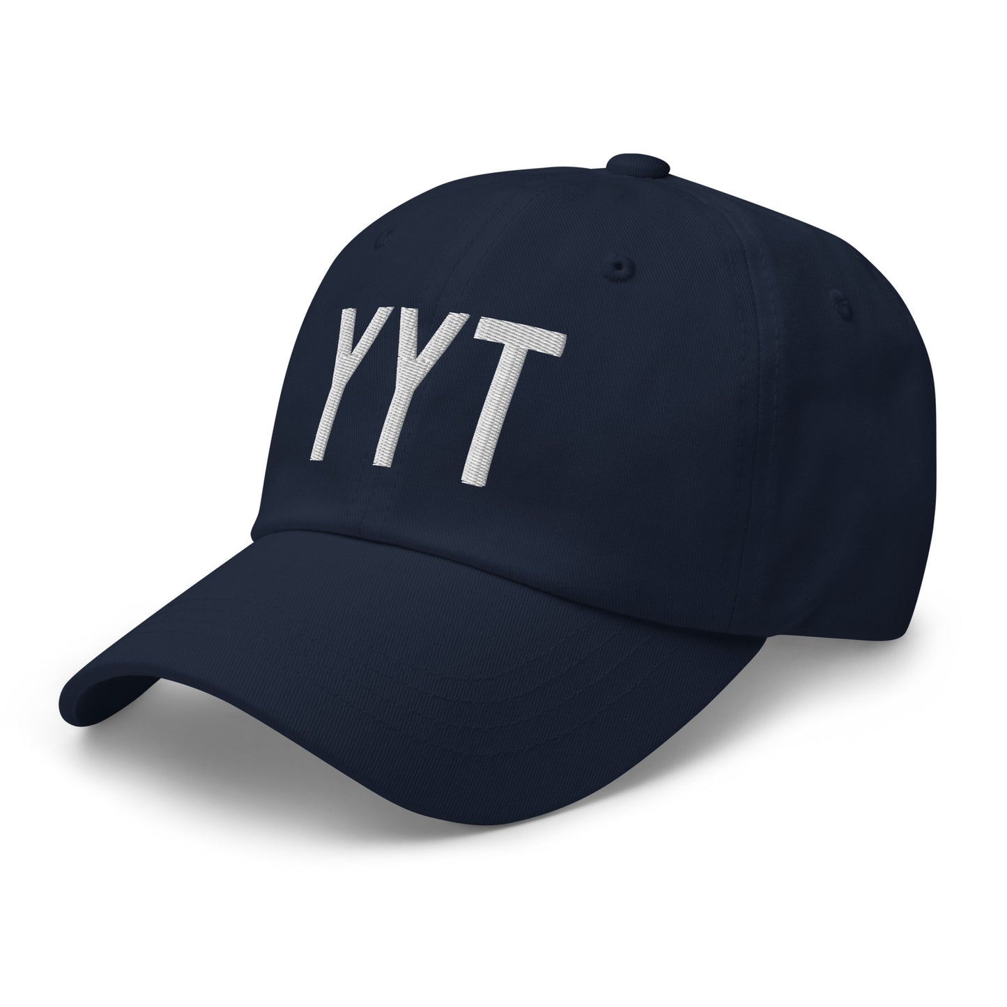 Airport Code Baseball Cap - White • YYT St. John's • YHM Designs - Image 18