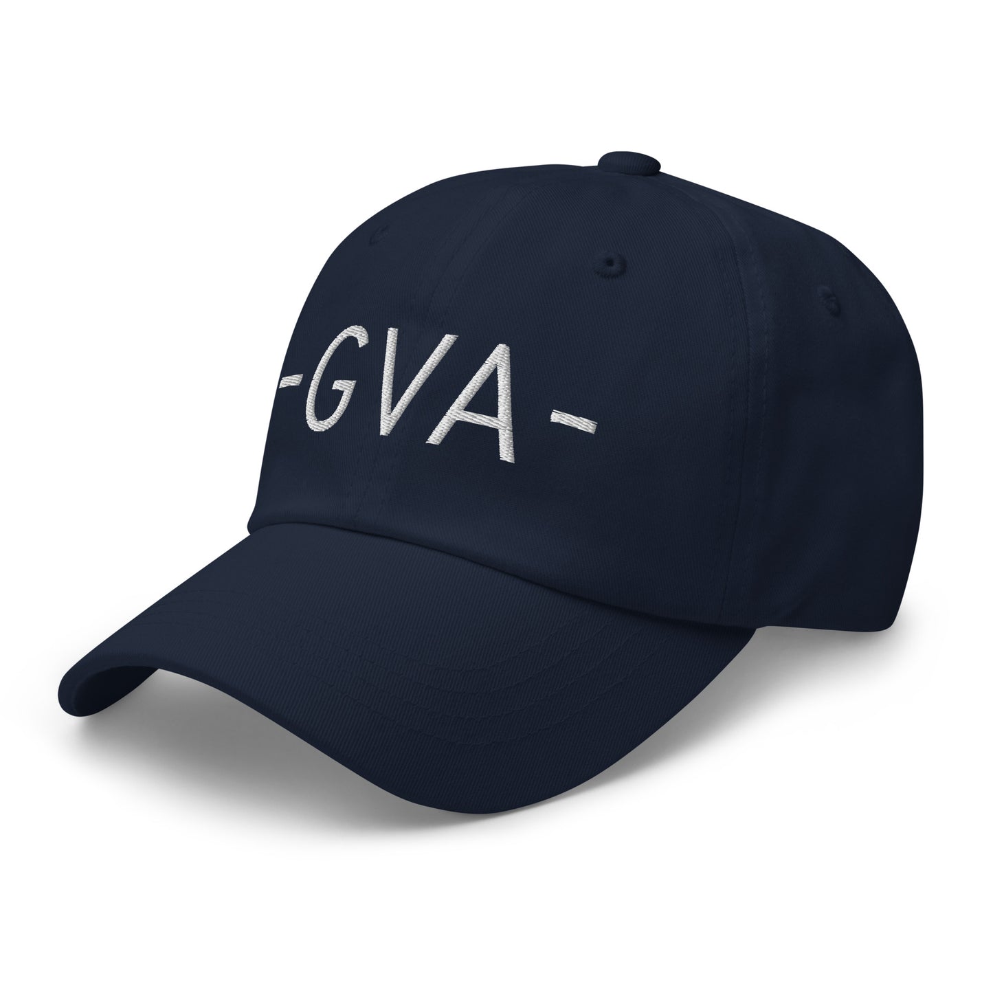 GVA Geneva Baseball Cap • Minimalist Lettering in White • YHM Designs - Image 15