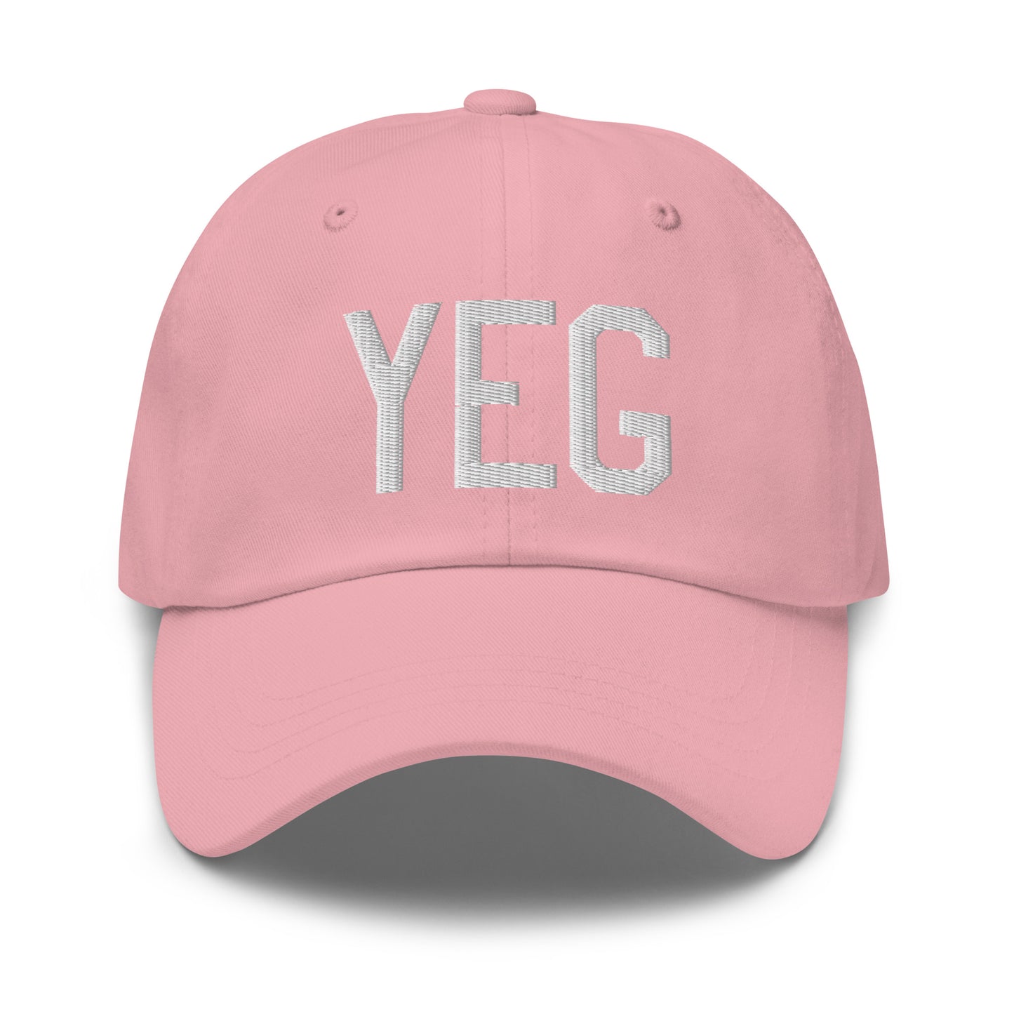 Airport Code Baseball Cap - White • YEG Edmonton • YHM Designs - Image 25