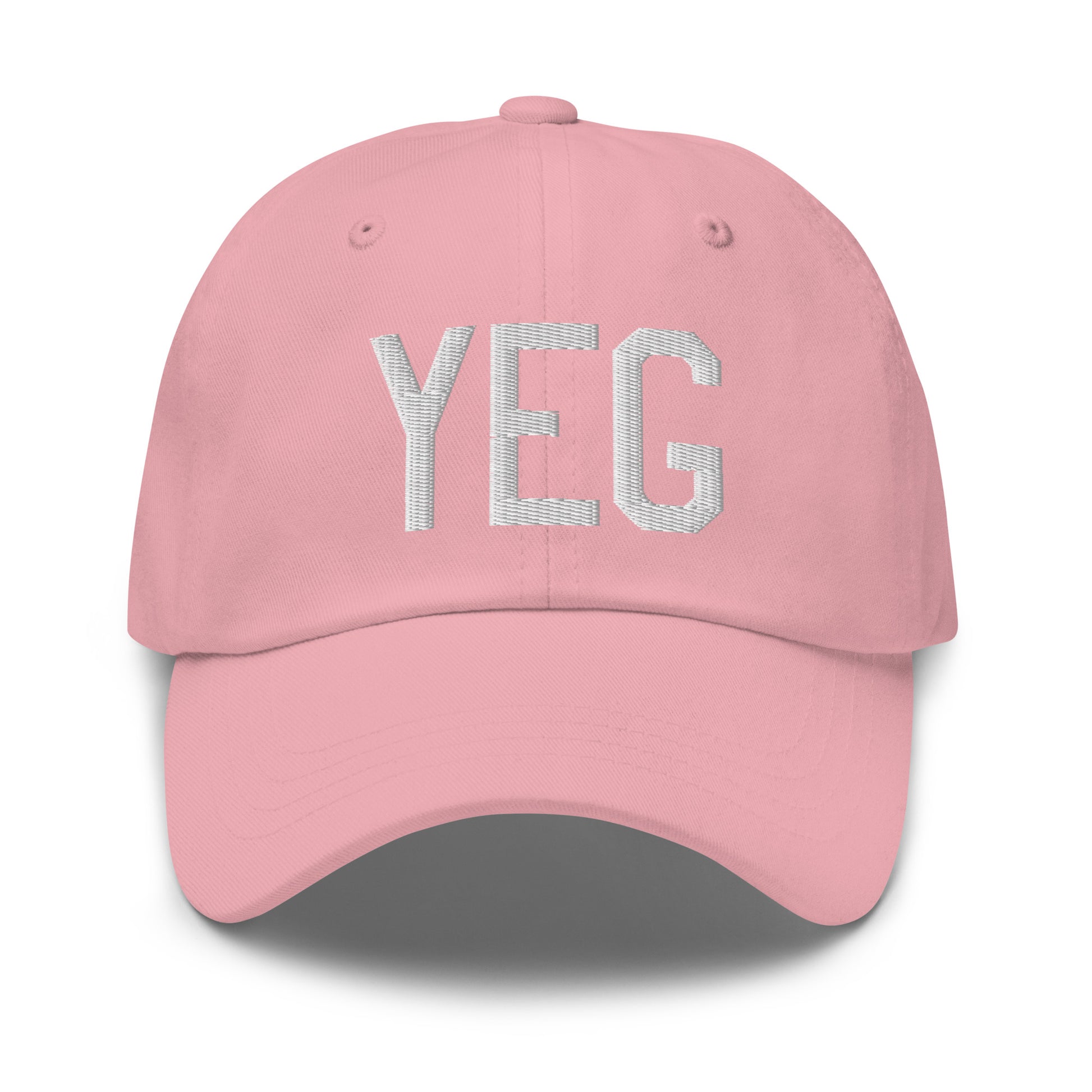 Airport Code Baseball Cap - White • YEG Edmonton • YHM Designs - Image 25