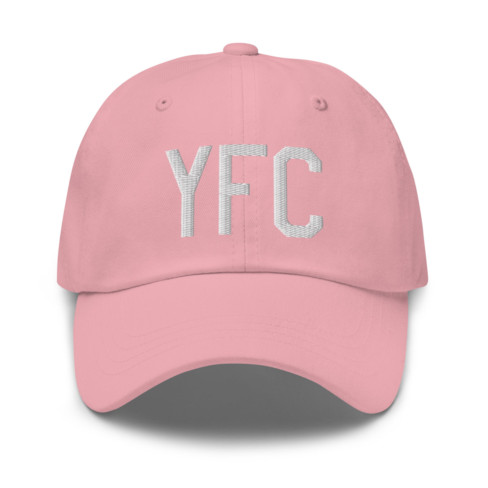 Airport Code Baseball Cap - White • YFC Fredericton • YHM Designs - Image 25